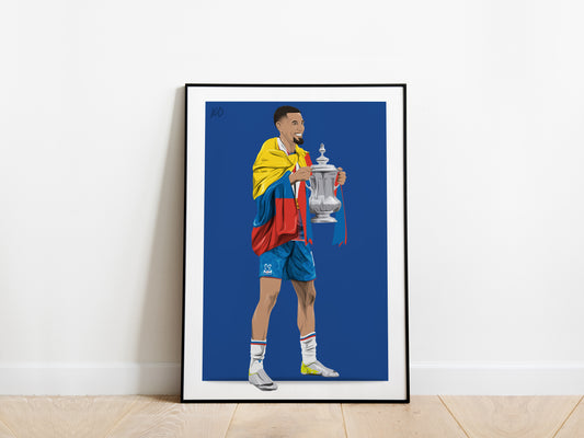 Daniel Muñoz Fa Cup Trophy Crystal Palace Poster
