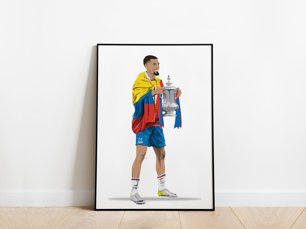 Daniel Muñoz Fa Cup Trophy Crystal Palace Poster - KDDesigns6