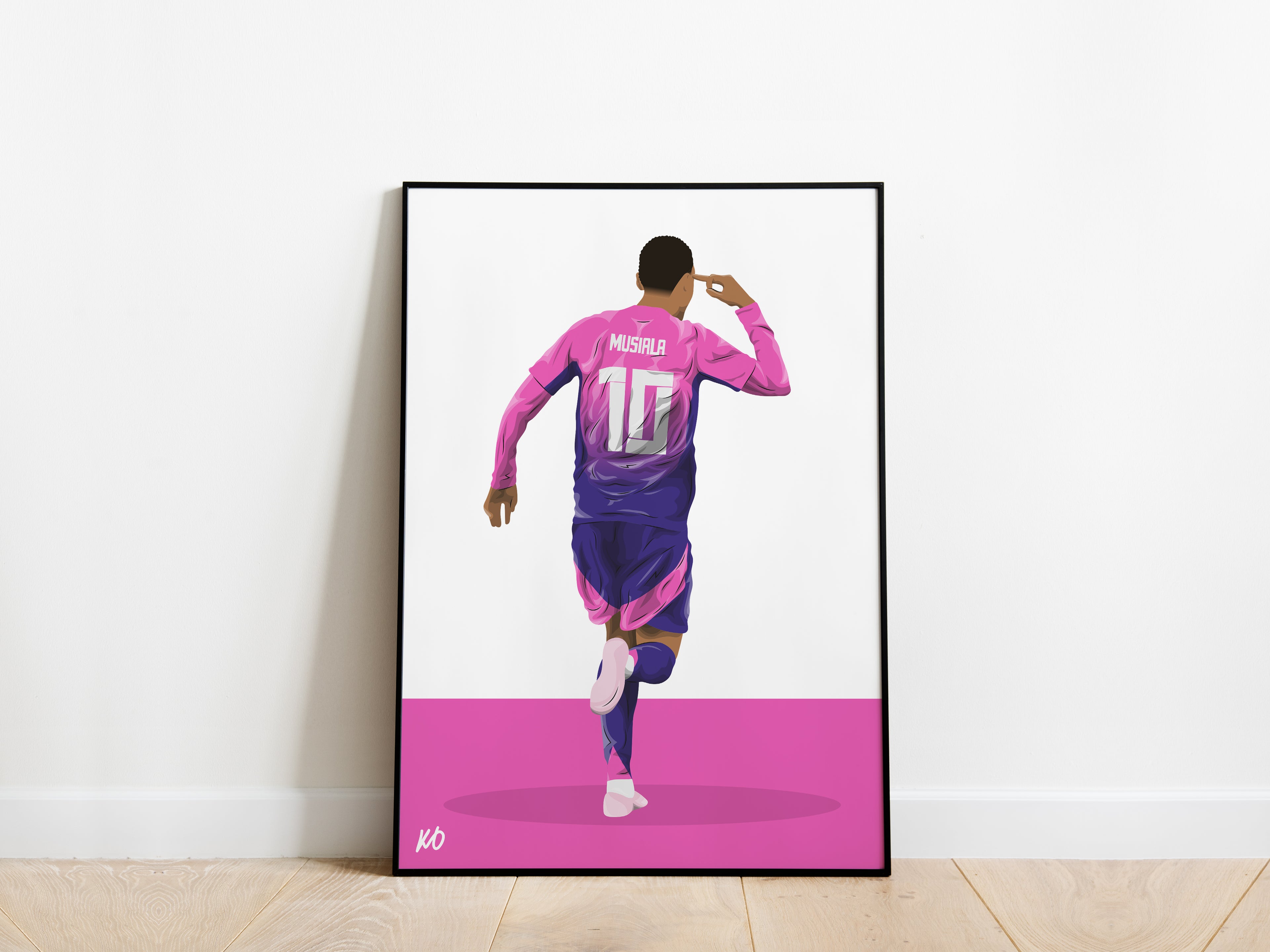 Jamal Musiala Euro 2024 Celebration Germany Poster - KDDesigns6