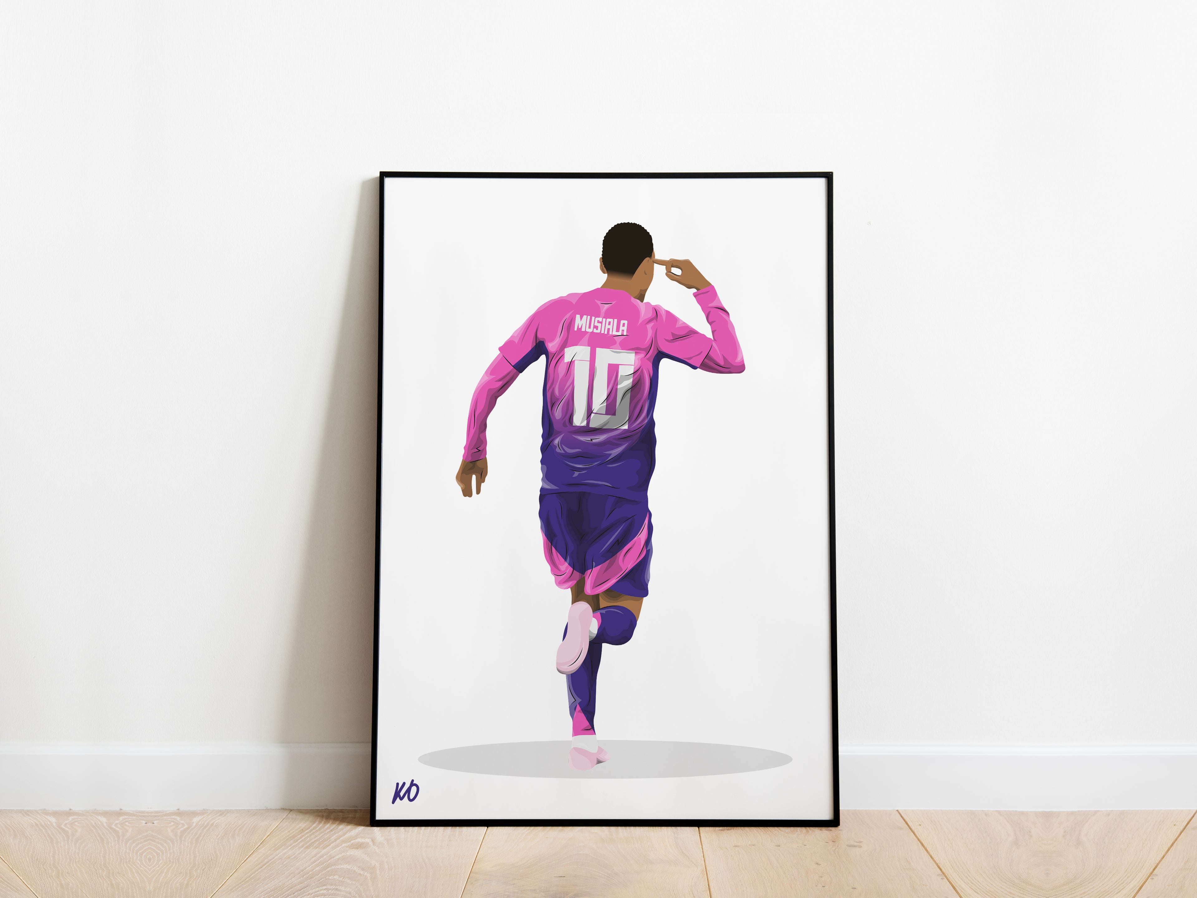 Jamal Musiala Euro 2024 Celebration Germany Poster - KDDesigns6