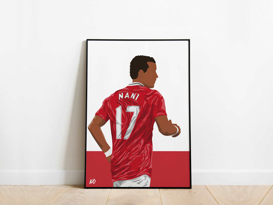 Nani Manchester United Poster - KDDesigns6