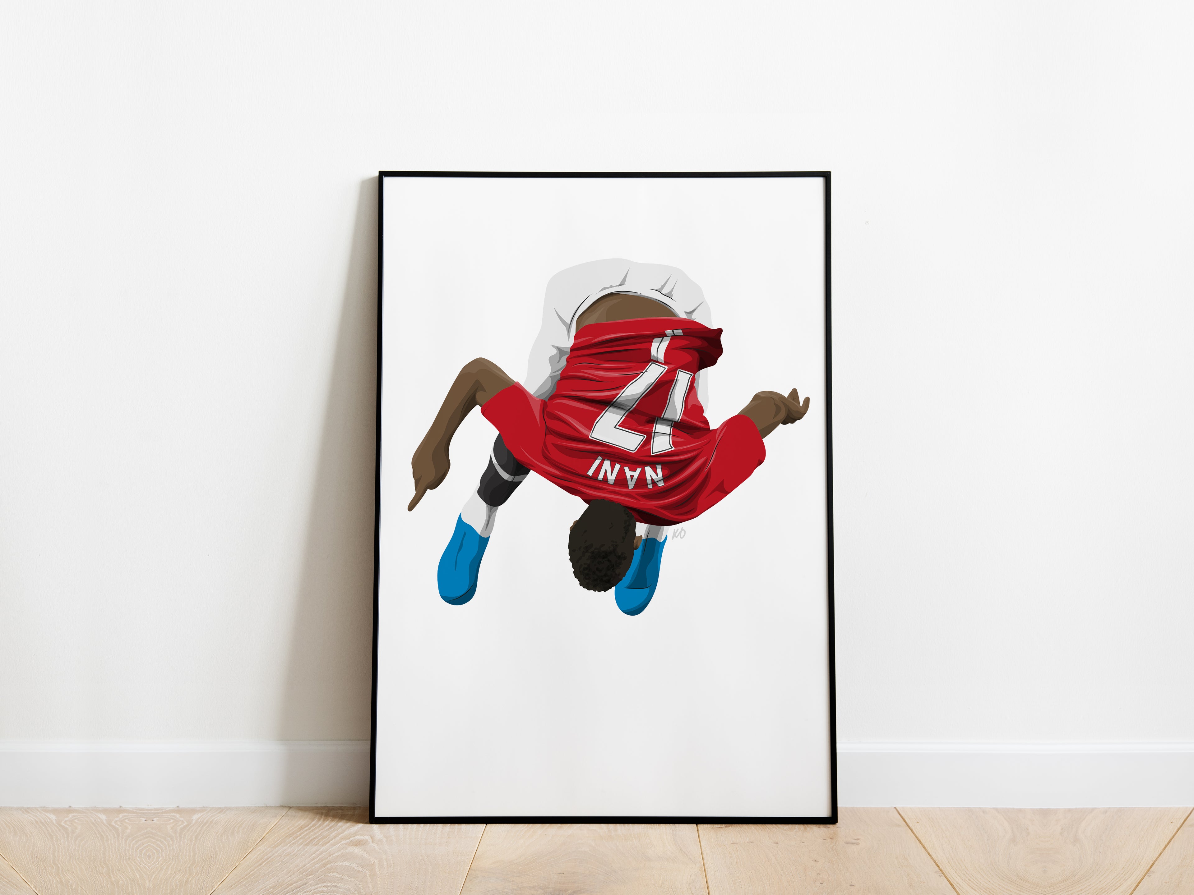 Nani Backflip Celebration Manchester United Poster - KDDesigns6