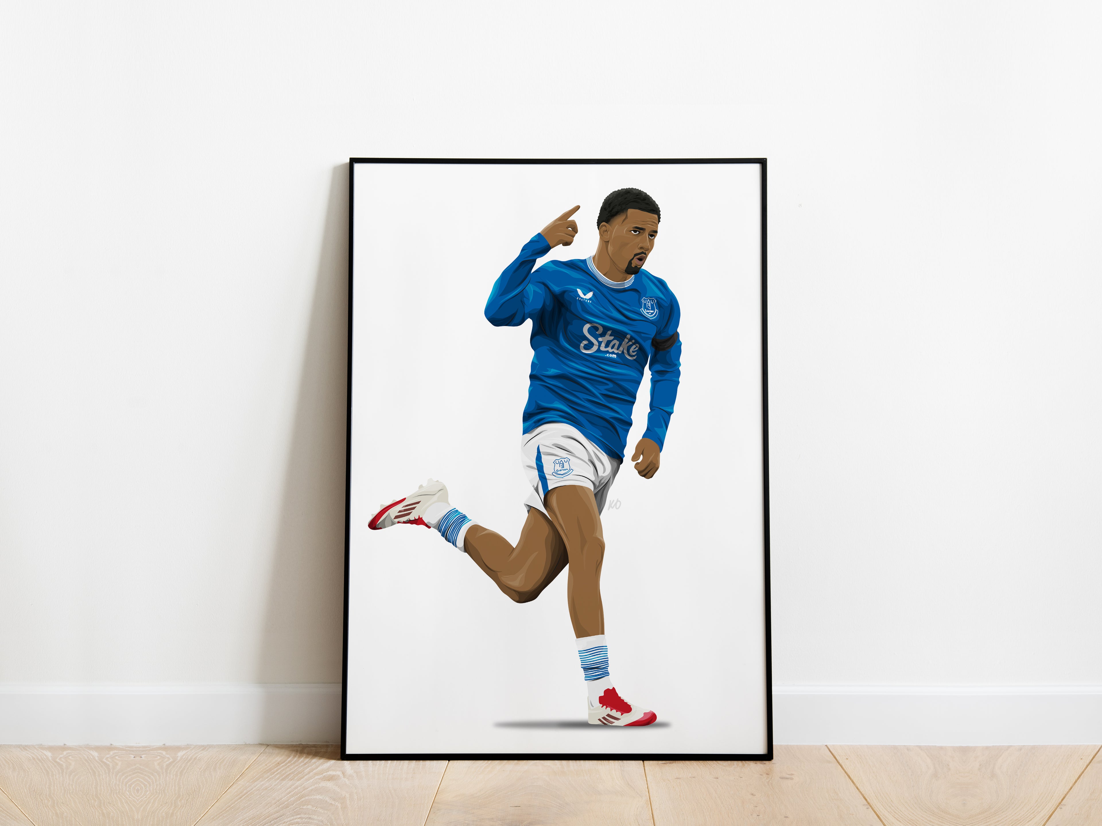 Iliman Ndiaye Goodison Park Celebration Everton Poster - KDDesigns6