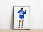 Iliman Ndiaye Celebration Everton Poster - KDDesigns6