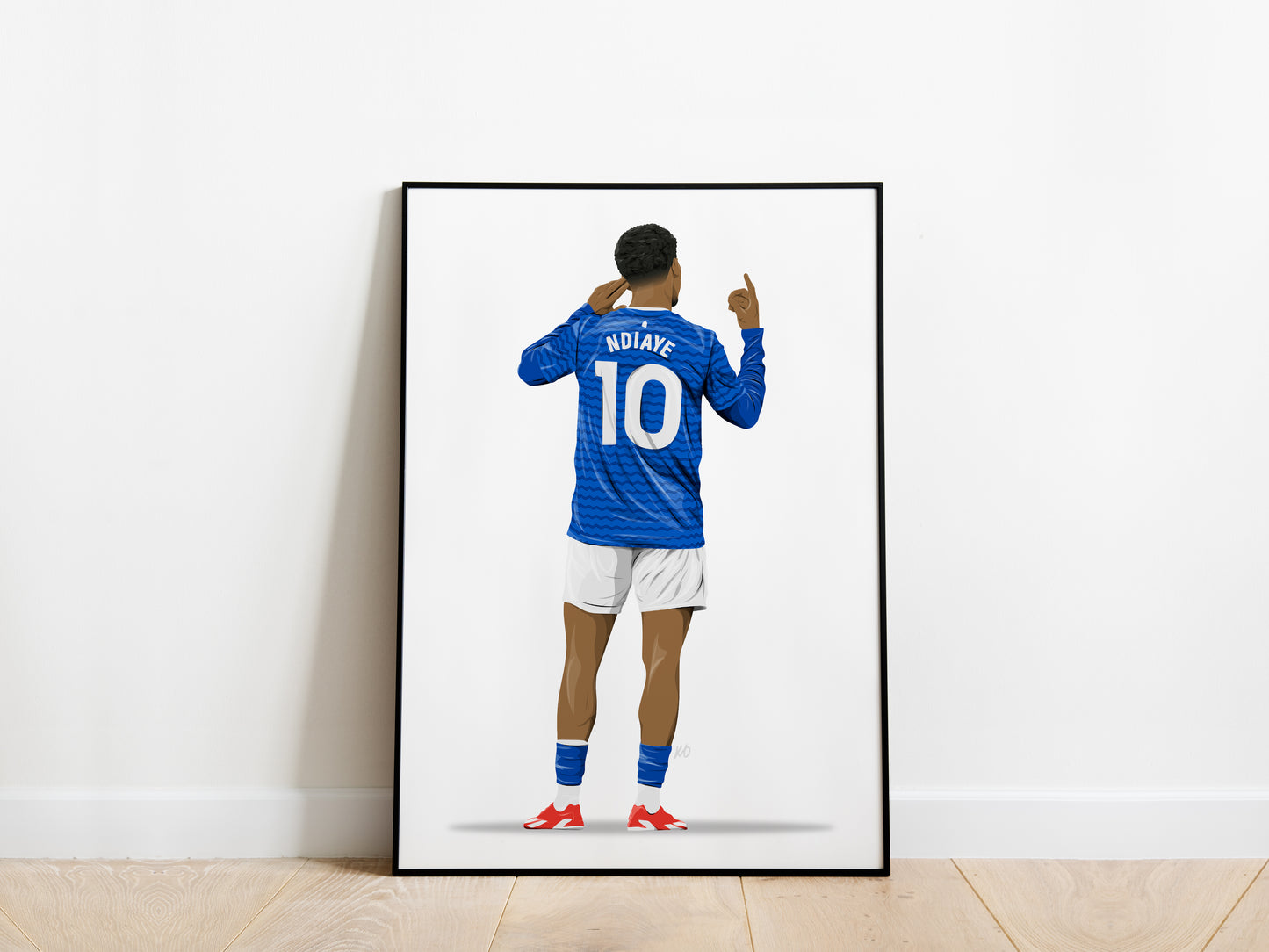 Iliman Ndiaye Celebration Everton Poster - KDDesigns6