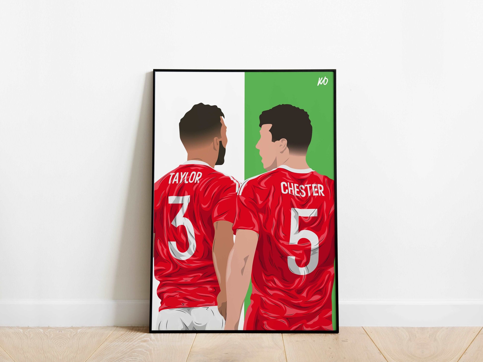 Neil Taylor, James Chester Wales Poster KDDesigns6