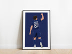 João Neves 25/26 PSG Poster