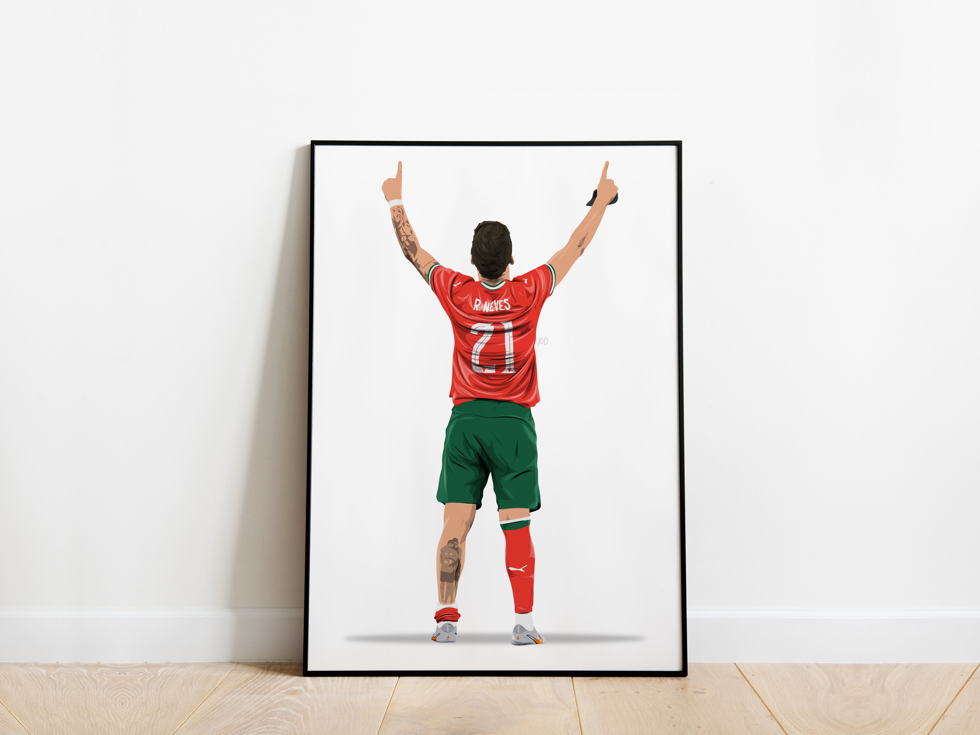 Ruben Neves Celebration Portugal Poster - KDDesigns6