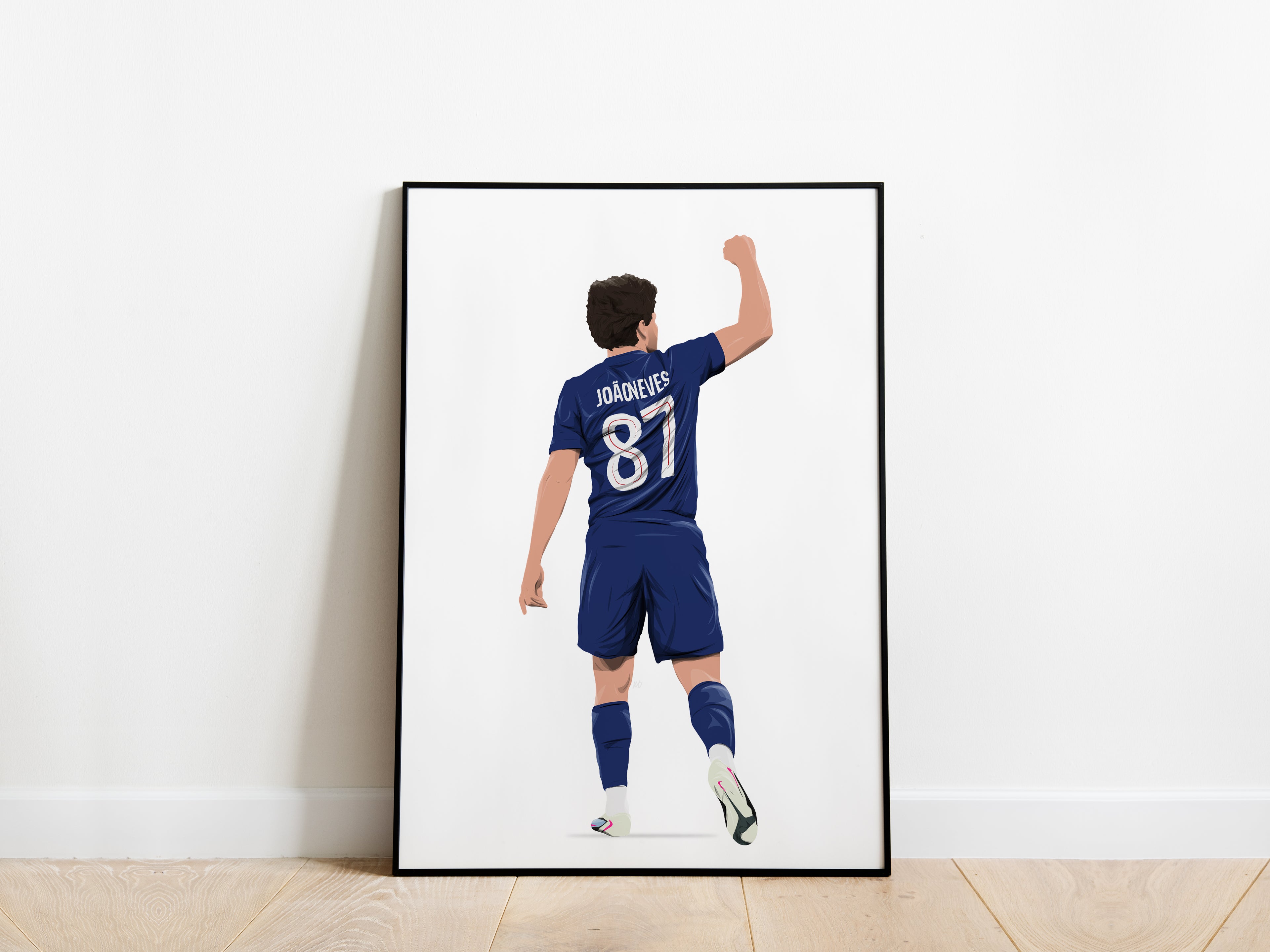 João Neves 25/26 PSG Poster