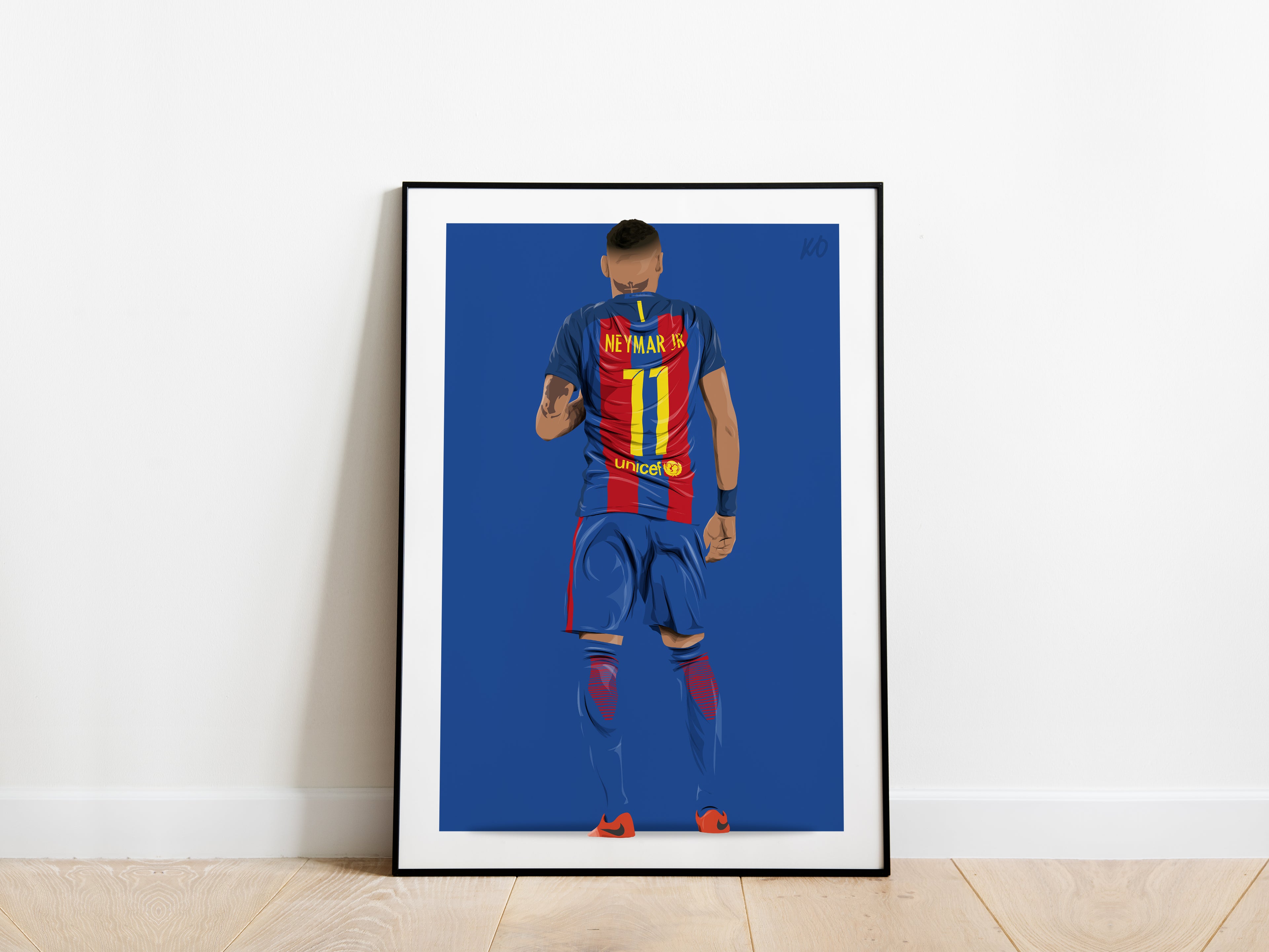 Neymar Jr '11' 2015/16 Barcelona Poster - KDDesigns6