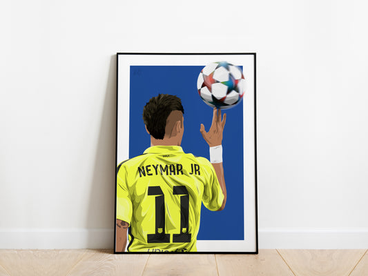 Neymar Jr Champions League Barcelona Poster - KDDesigns6