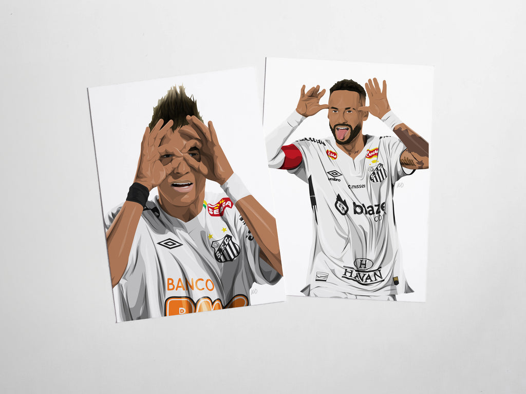 Neymar Jr Portrait Santos FC Bundle - KDDesigns6