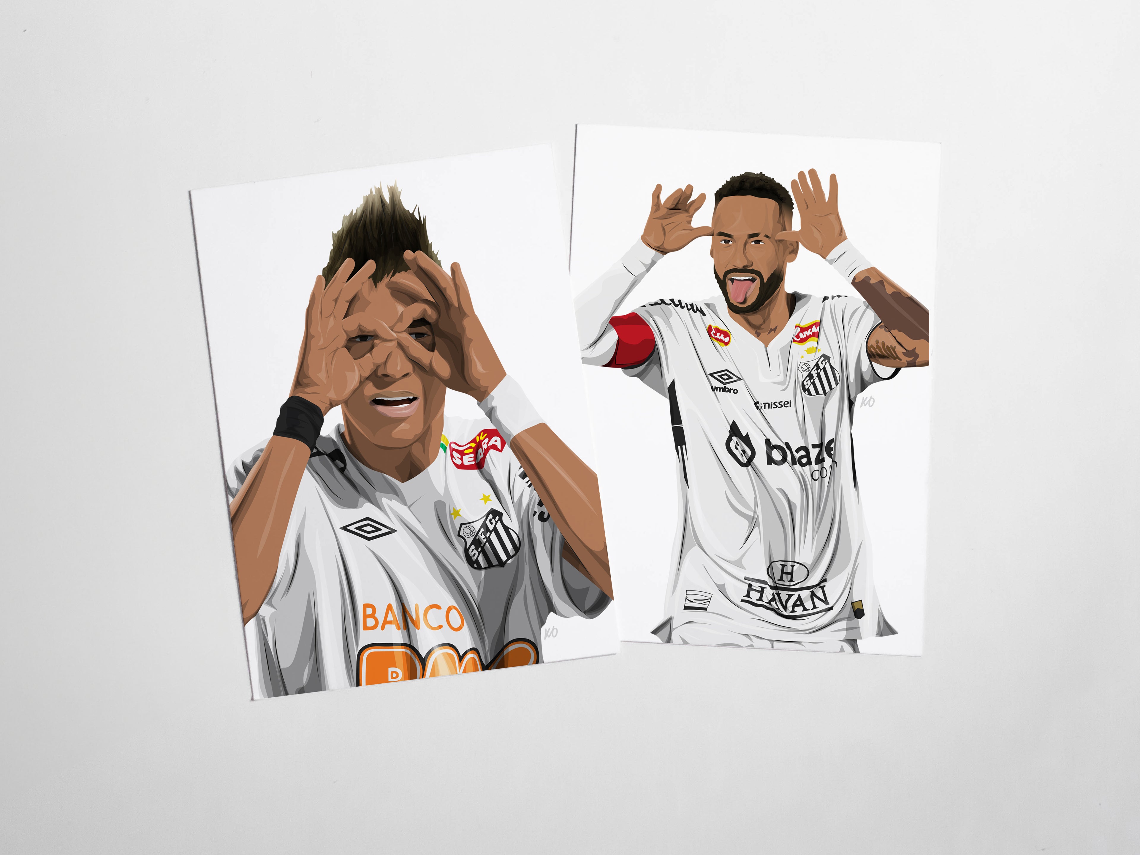 Neymar Jr Portrait Santos FC Bundle - KDDesigns6