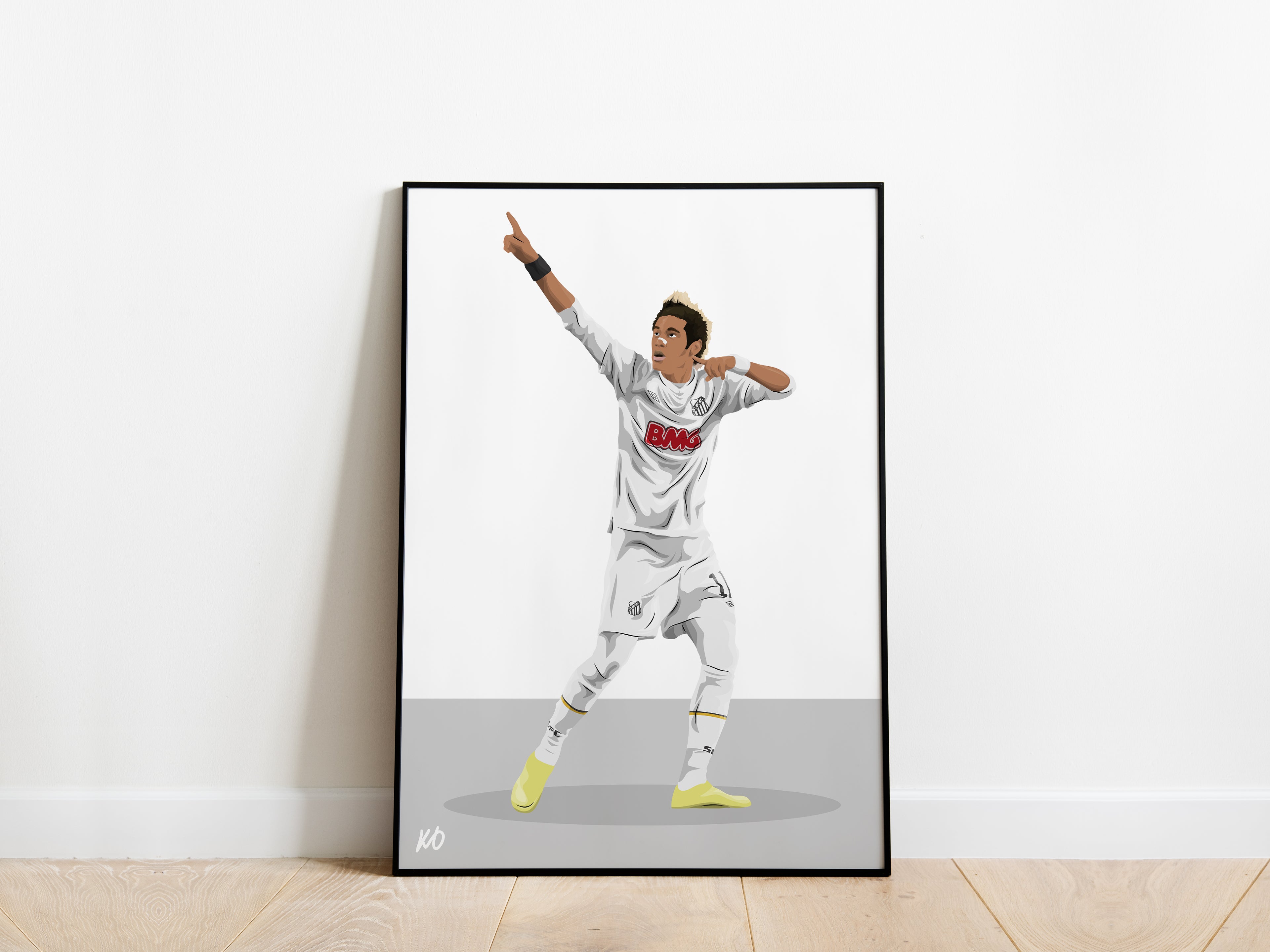 Neymar Jr Santos FC Poster - KDDesigns6