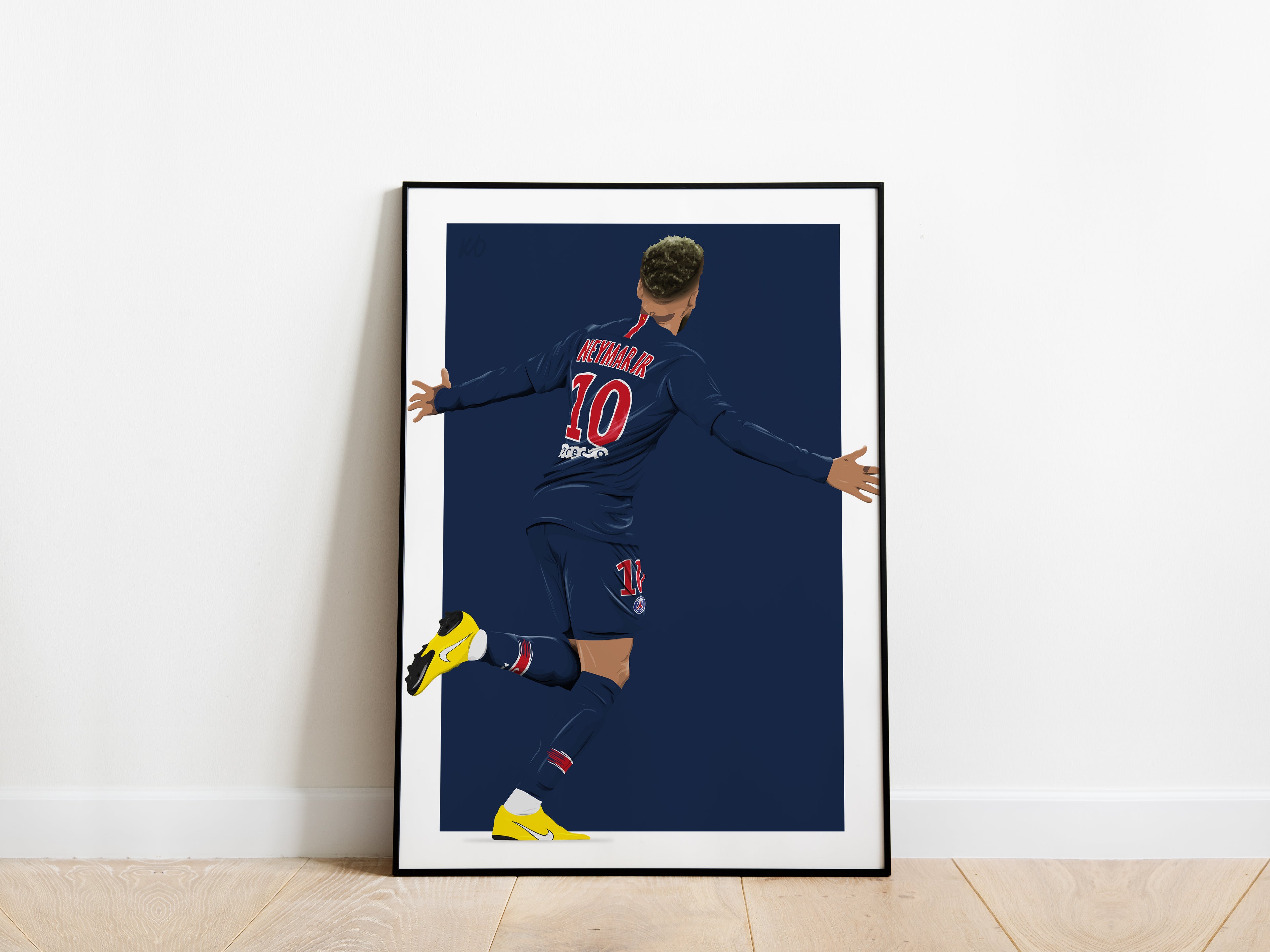 Neymar Jr Celebration PSG Poster