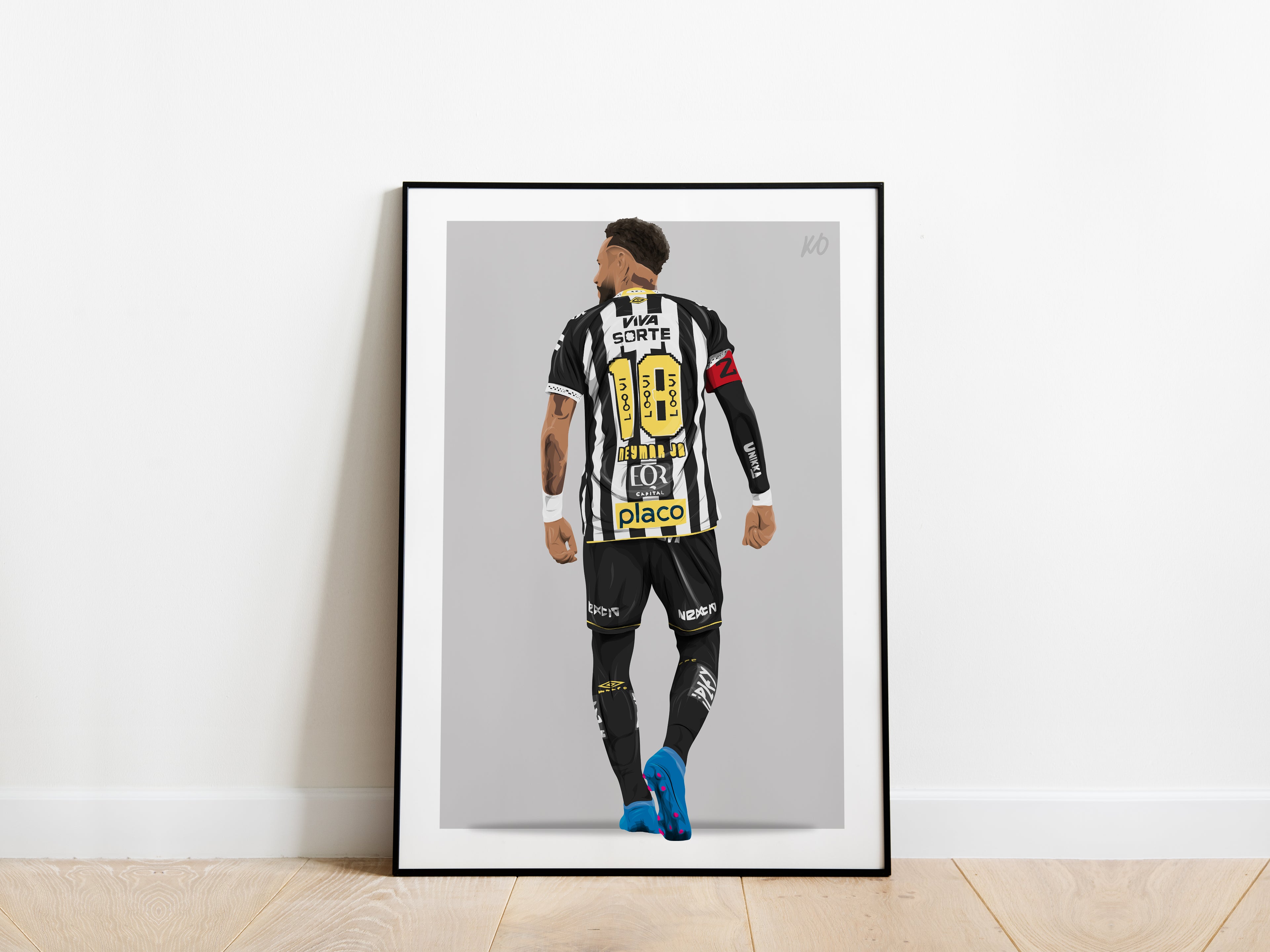 Neymar Jr 25/26 Santos FC Poster - KDDesigns6