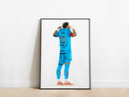 Neymar Jr 25/26 Celebration Santos FC Poster - KDDesigns6