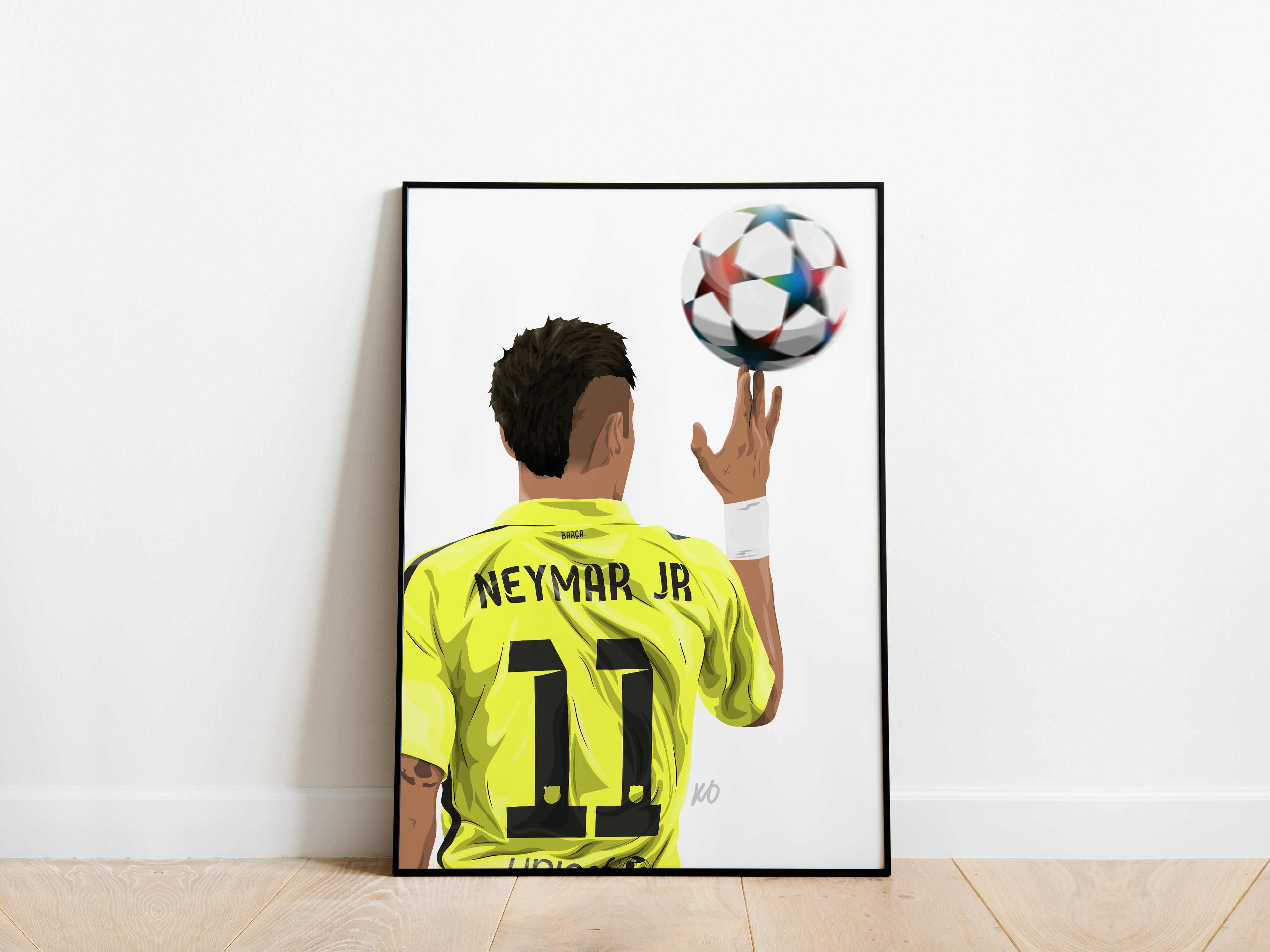Neymar Jr Champions League Barcelona Poster - KDDesigns6