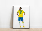 Neymar Jr World Cup 2026 Brazil Poster