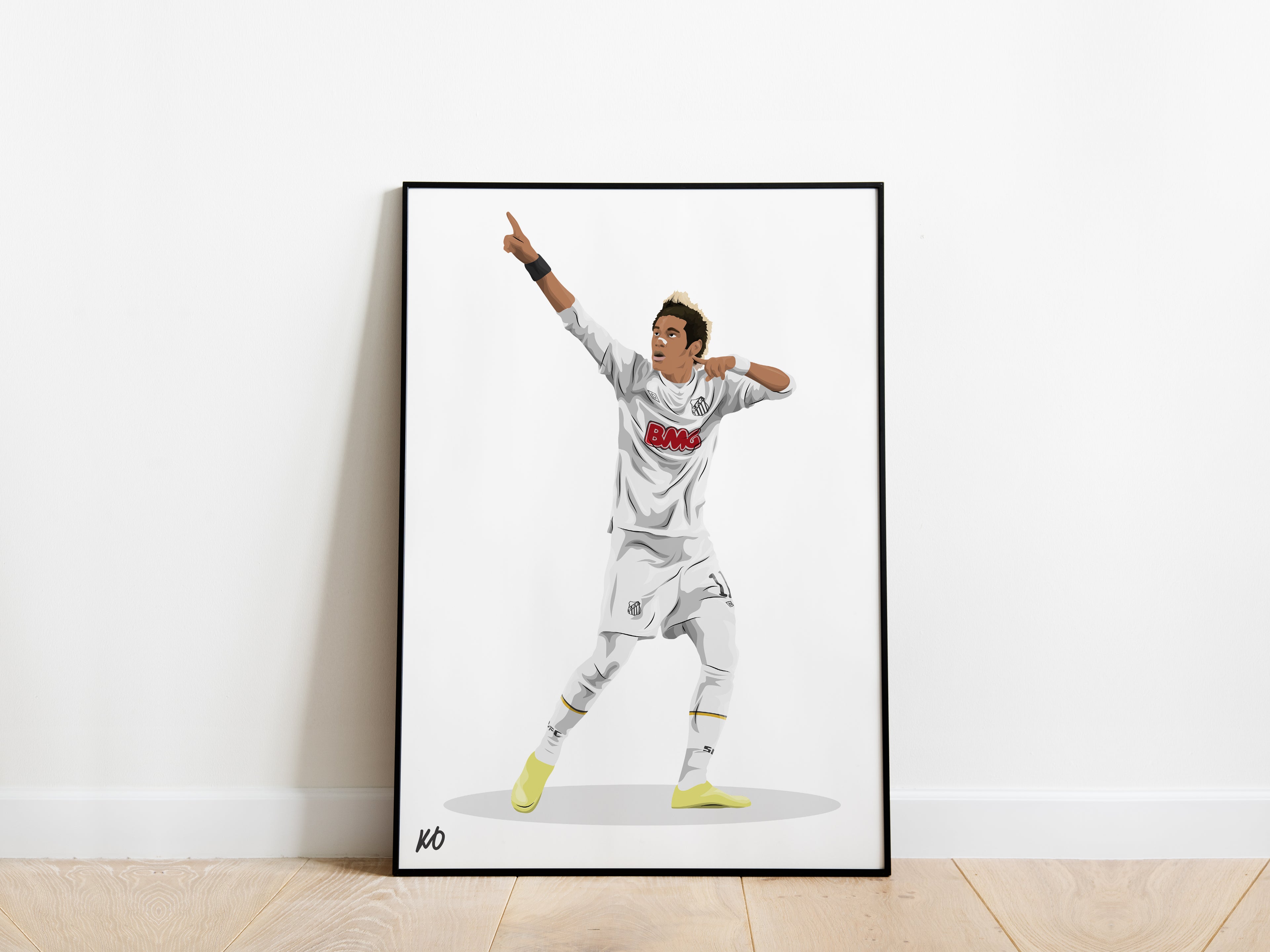 Neymar Jr Santos FC Poster - KDDesigns6