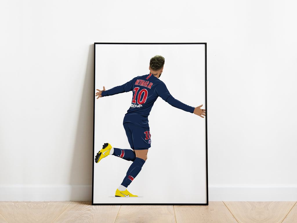 Neymar Jr Celebration PSG Poster