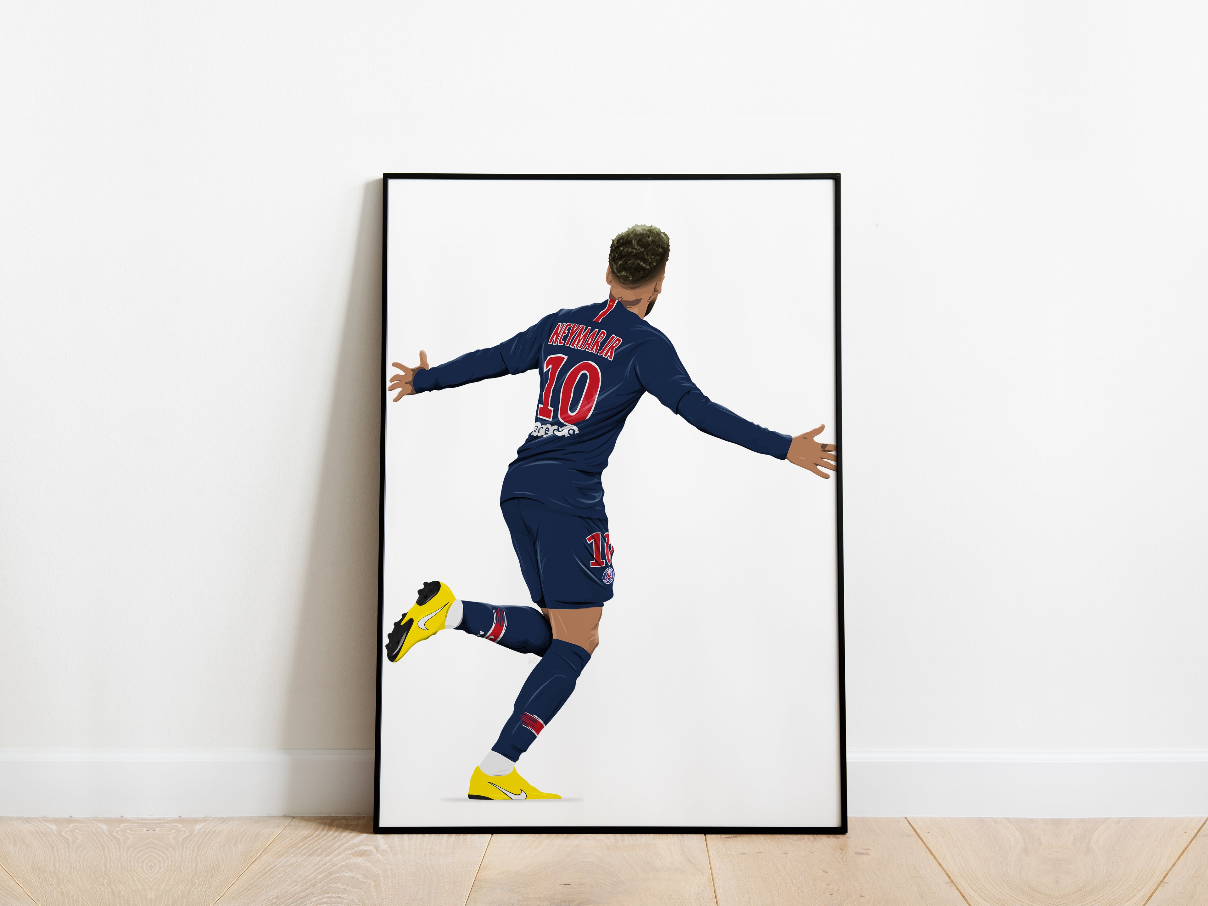 Neymar Jr Celebration PSG Poster