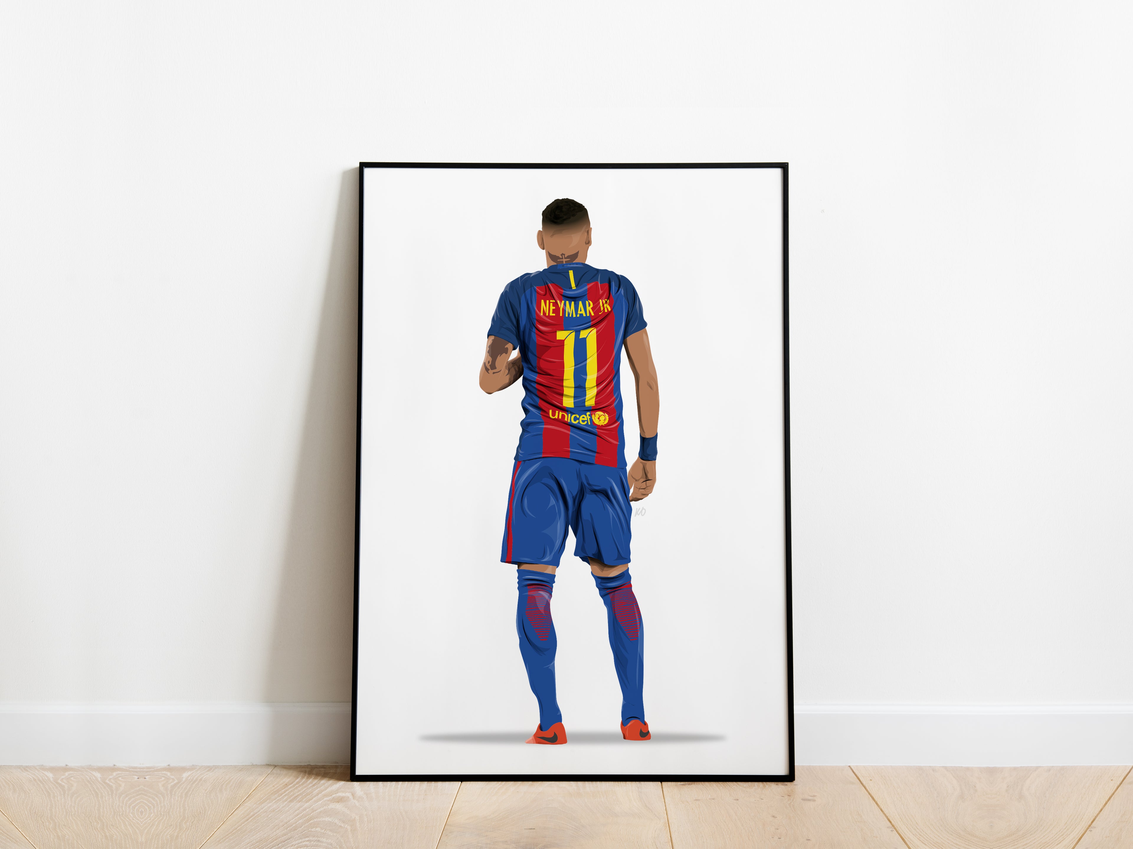 Neymar Jr '11' 2015/16 Barcelona Poster - KDDesigns6