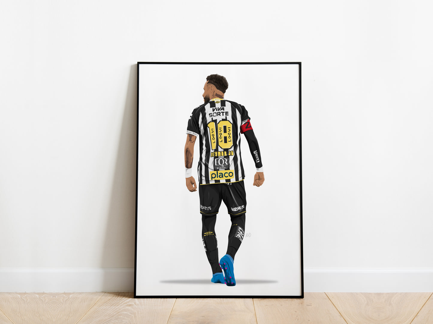 Neymar Jr 25/26 Santos FC Poster - KDDesigns6