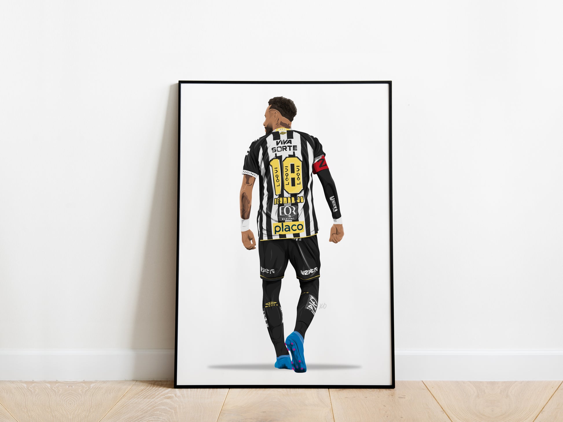 Neymar Jr 25/26 Santos FC Poster - KDDesigns6