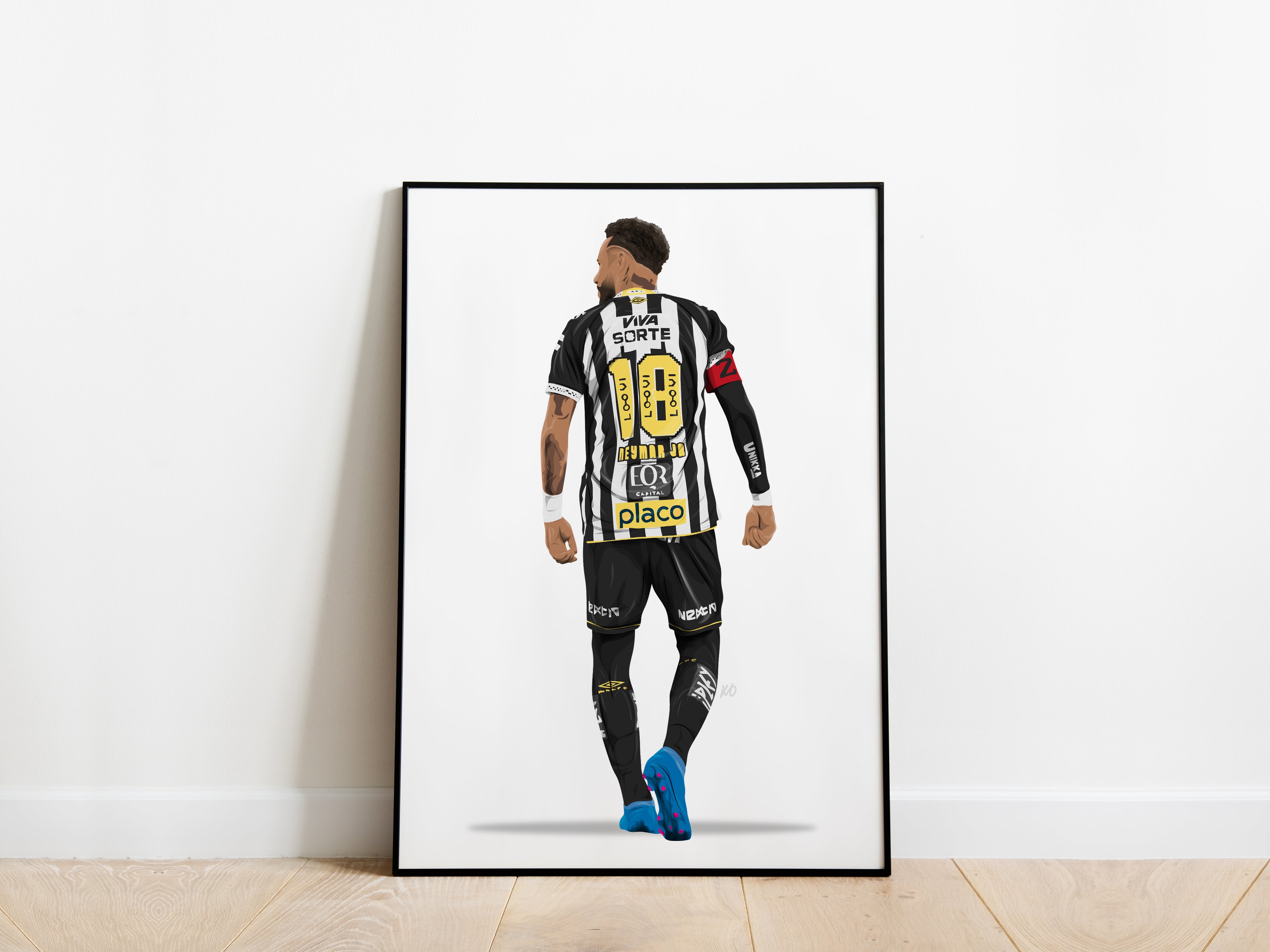 Neymar Jr 25/26 Santos FC Poster - KDDesigns6