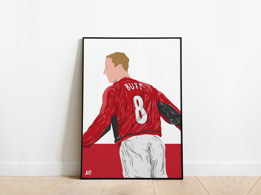 Nicky Butt Manchester United Poster - KDDesigns6