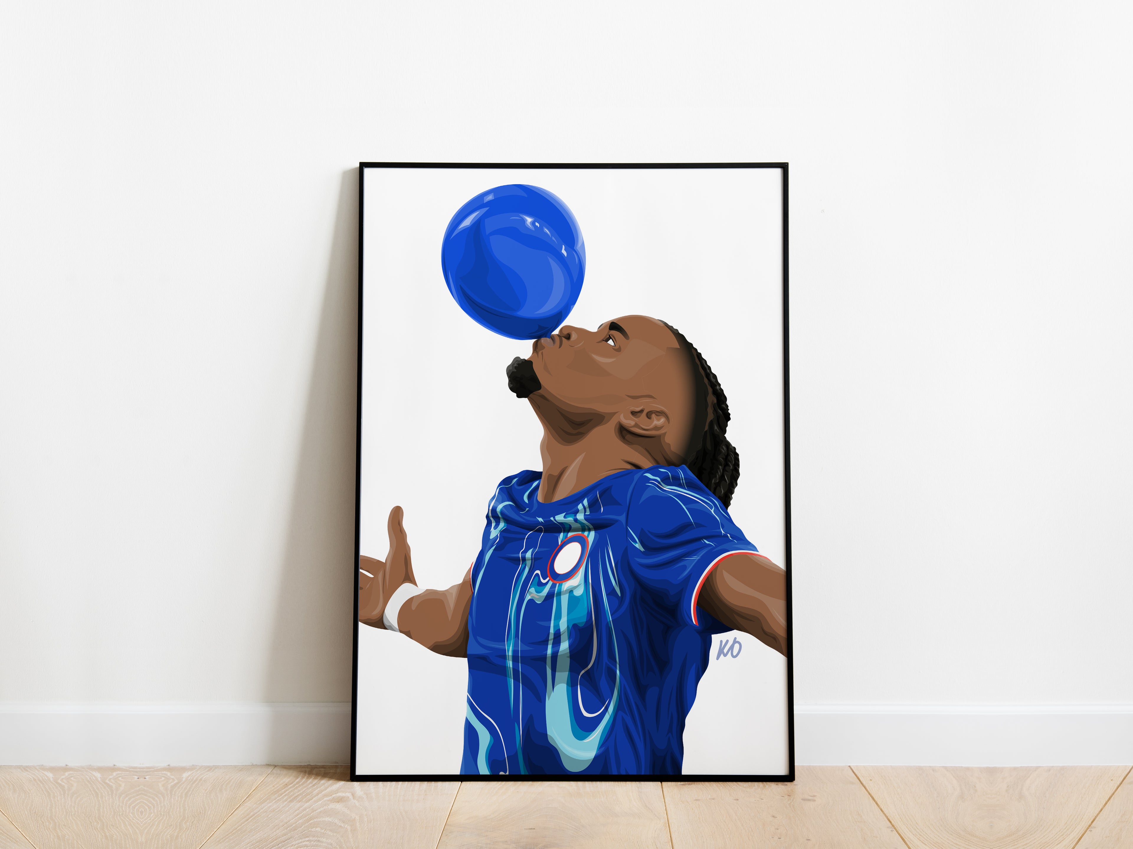Christopher Nkunku Balloon Celebration Portrait Chelsea Poster - KDDesigns6