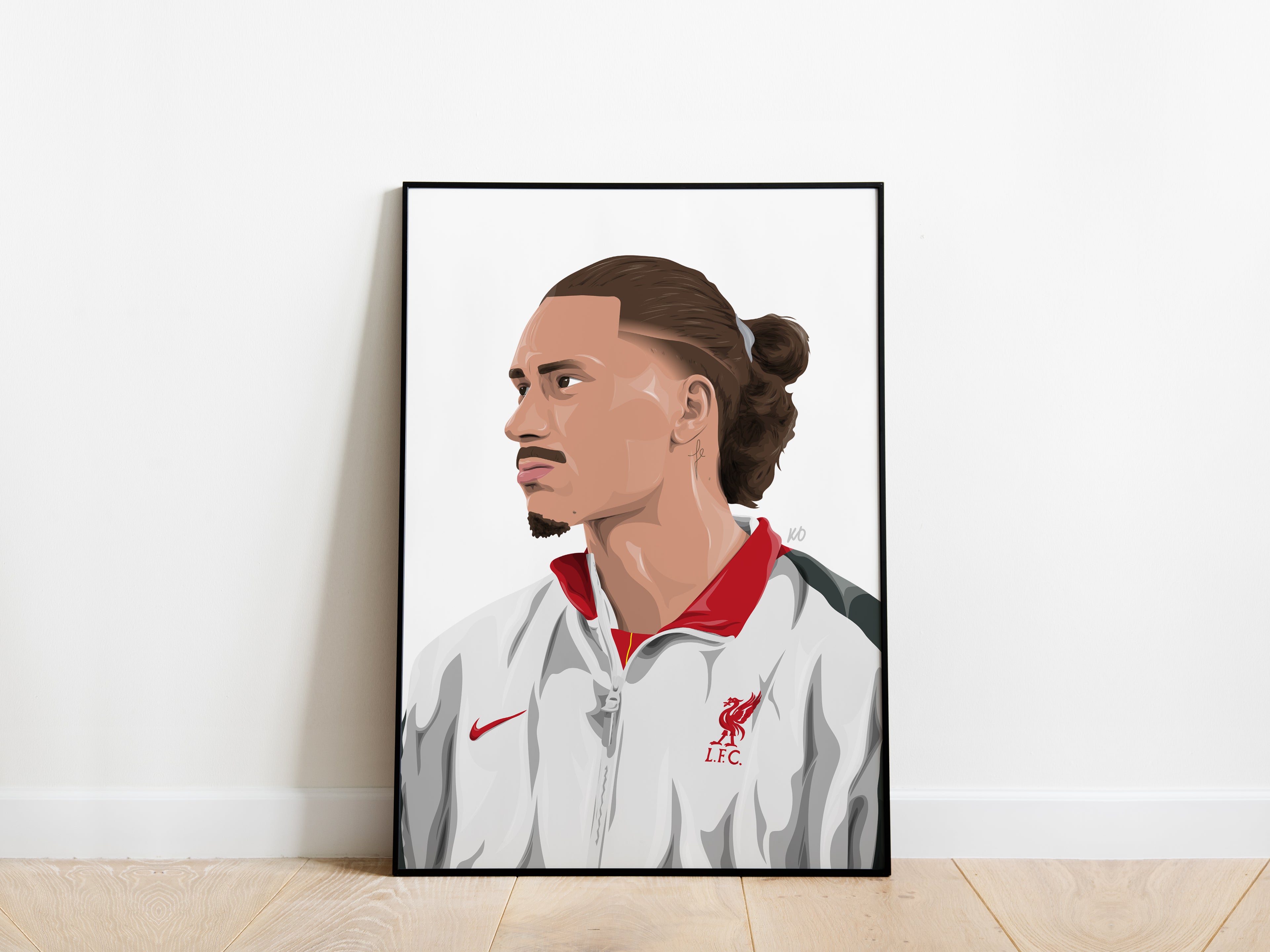 Darwin Nunez Portrait Liverpool Poster - KDDesigns6