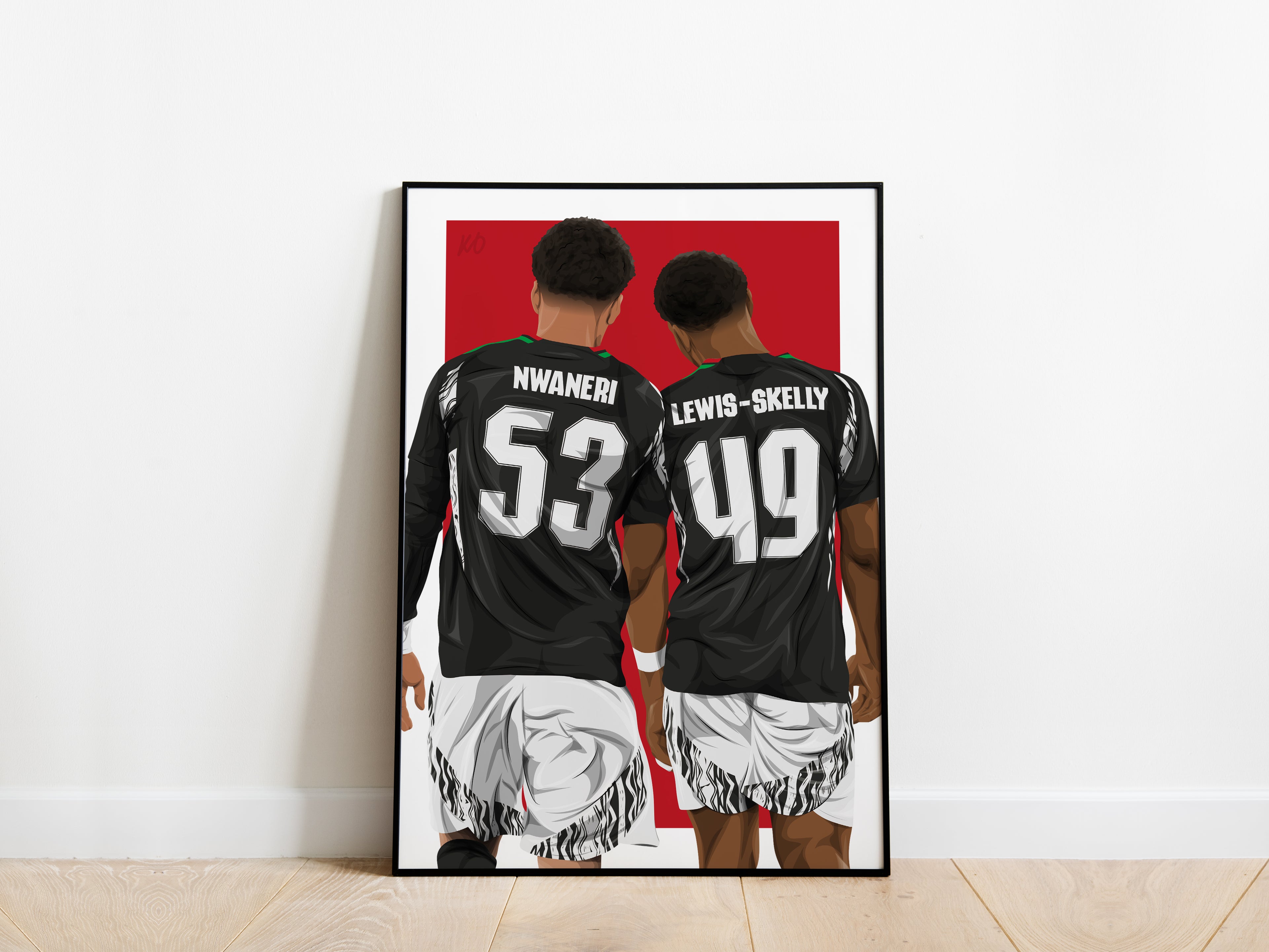 Ethan Nwaneri, Myles Lewis-Skelly Arsenal Poster - KDDesigns6