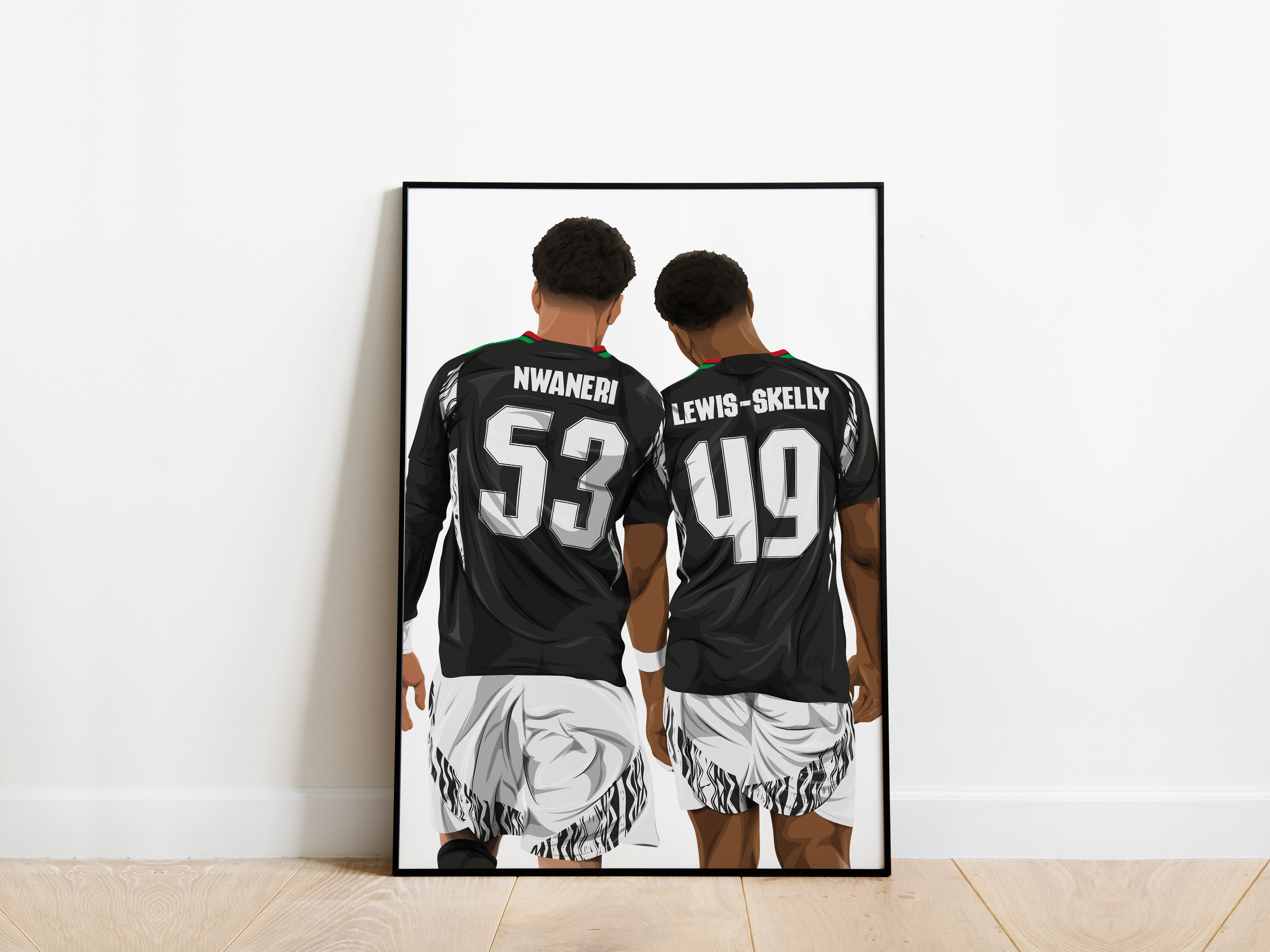 Ethan Nwaneri, Myles Lewis-Skelly Arsenal Poster - KDDesigns6