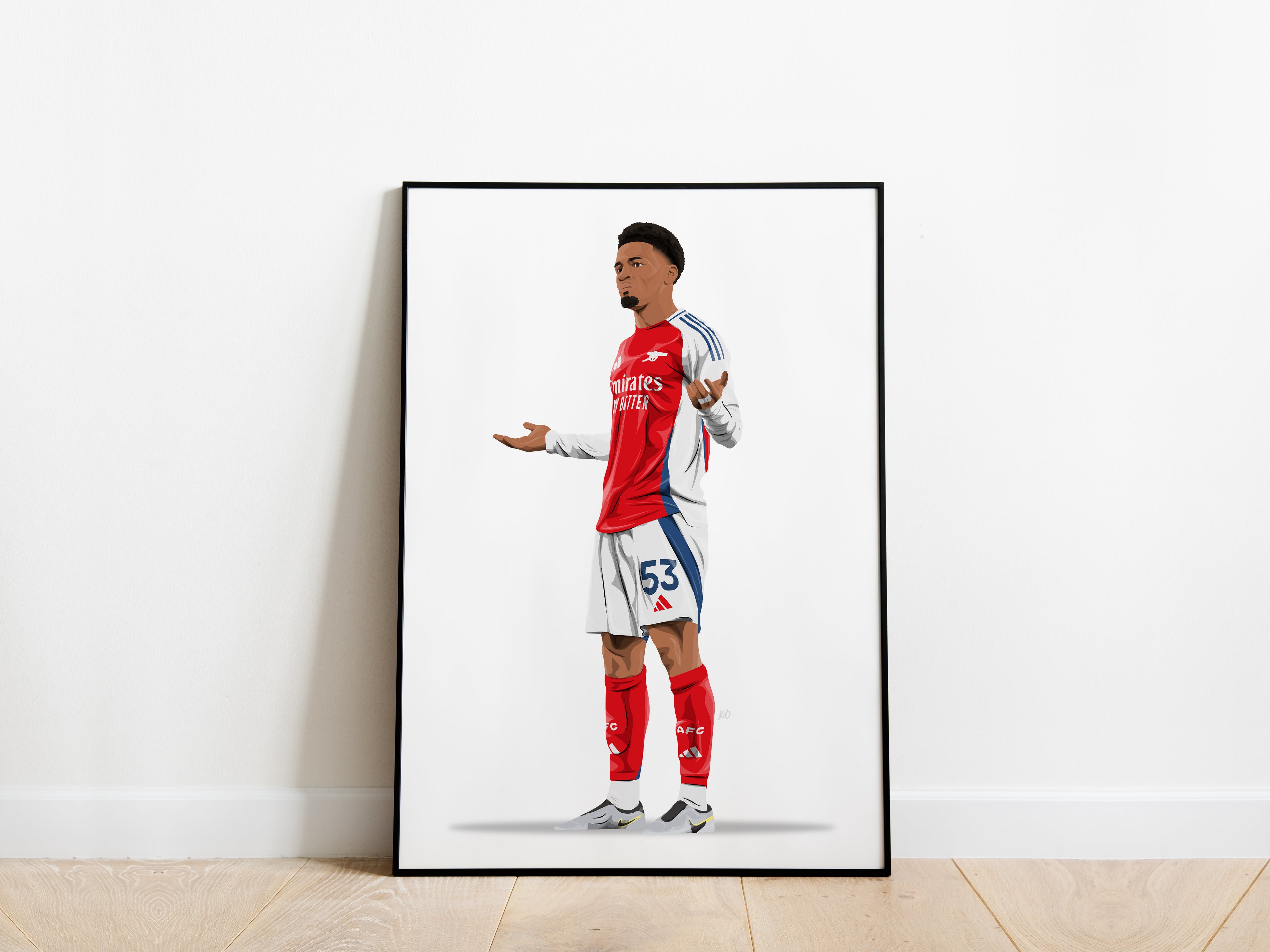 Ethan Nwaneri Celebration Arsenal Poster - KDDesigns6