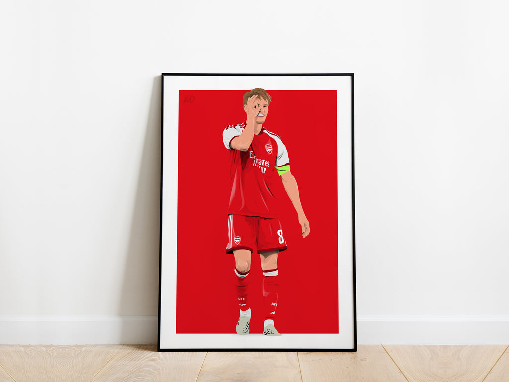 Martin Ødegaard 2026/27 Celebration Arsenal Poster