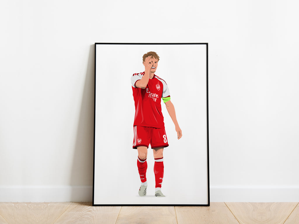 Martin Ødegaard 2026/27 Celebration Arsenal Poster