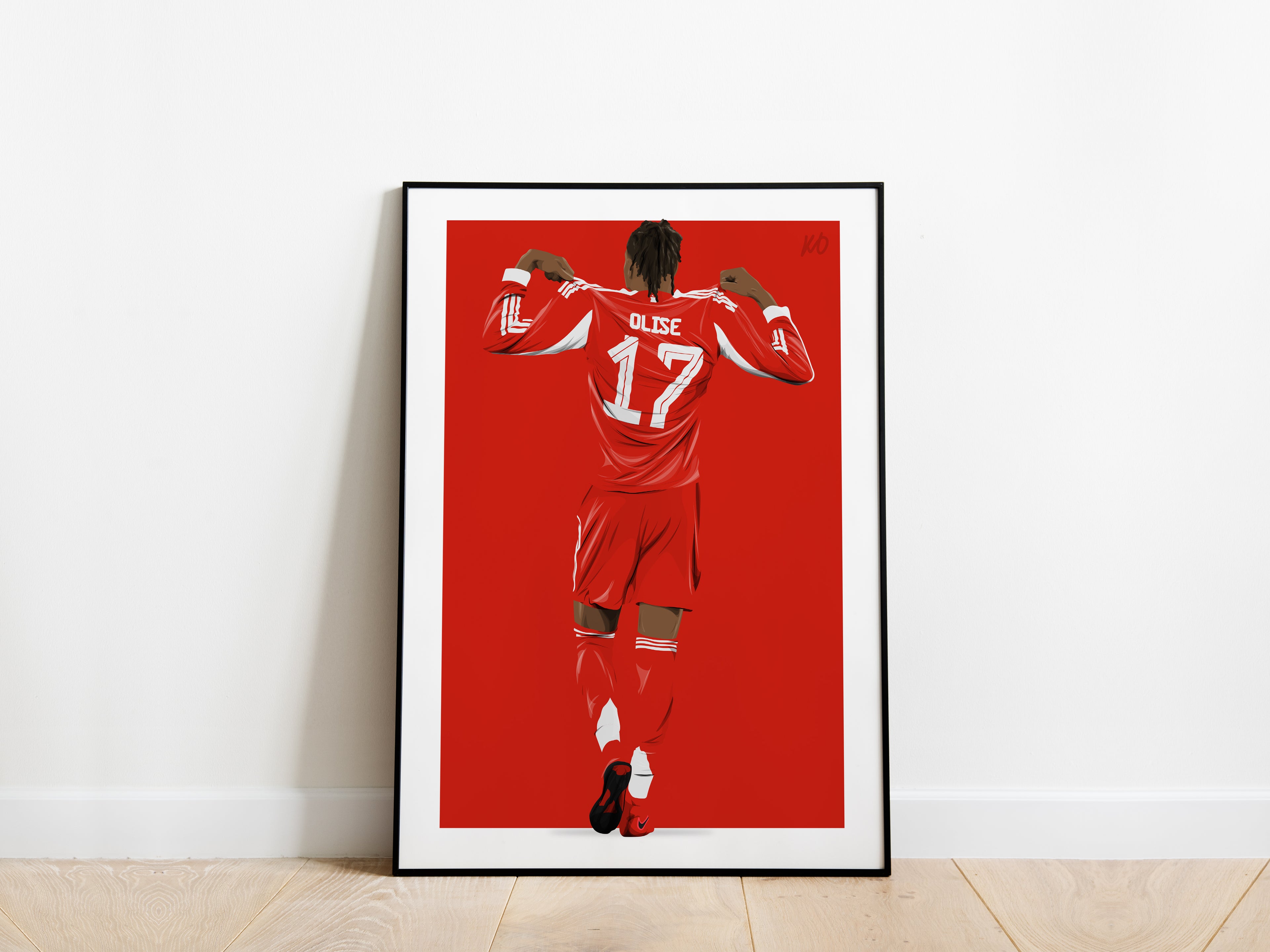 Michael Olise 25/26 Celebration Bayern Munich Poster