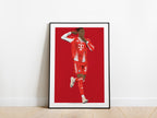 Michael Olise Celebration Bayern Munich Poster