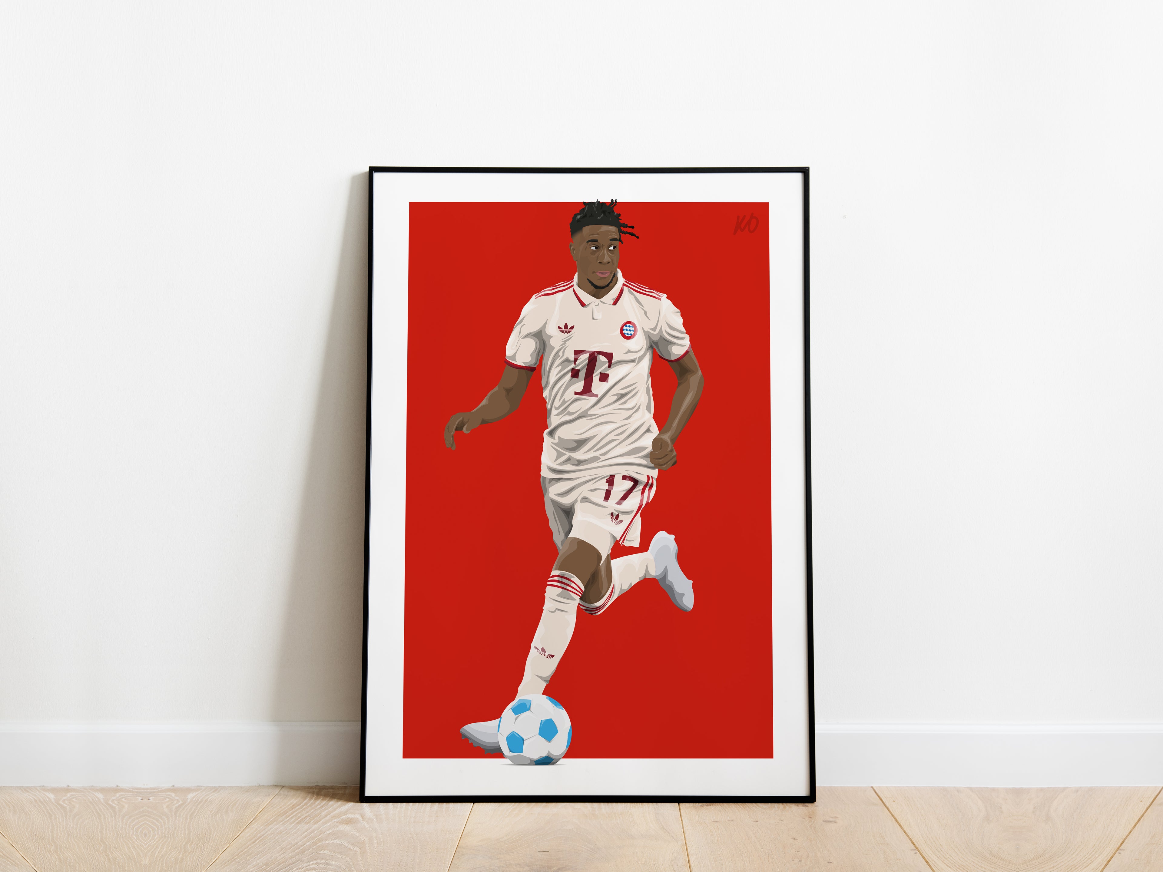 Michael Olise 24/25 Third Kit Bayern Munich Poster