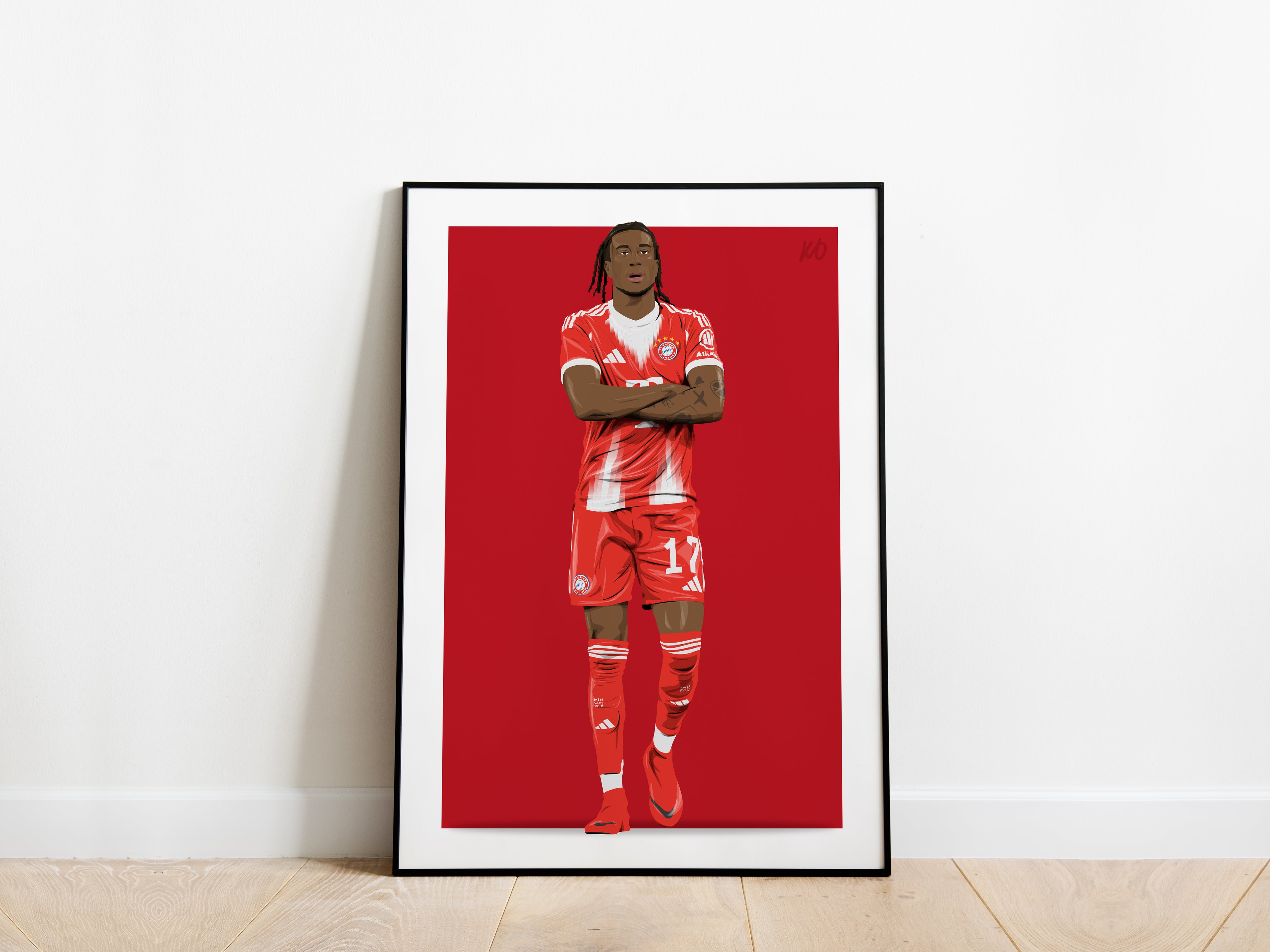 Michael Olise 25/26 Bayern Munich Poster - KDDesigns6