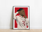 Michael Olise Portrait Bayern Munich Poster - KDDesigns6
