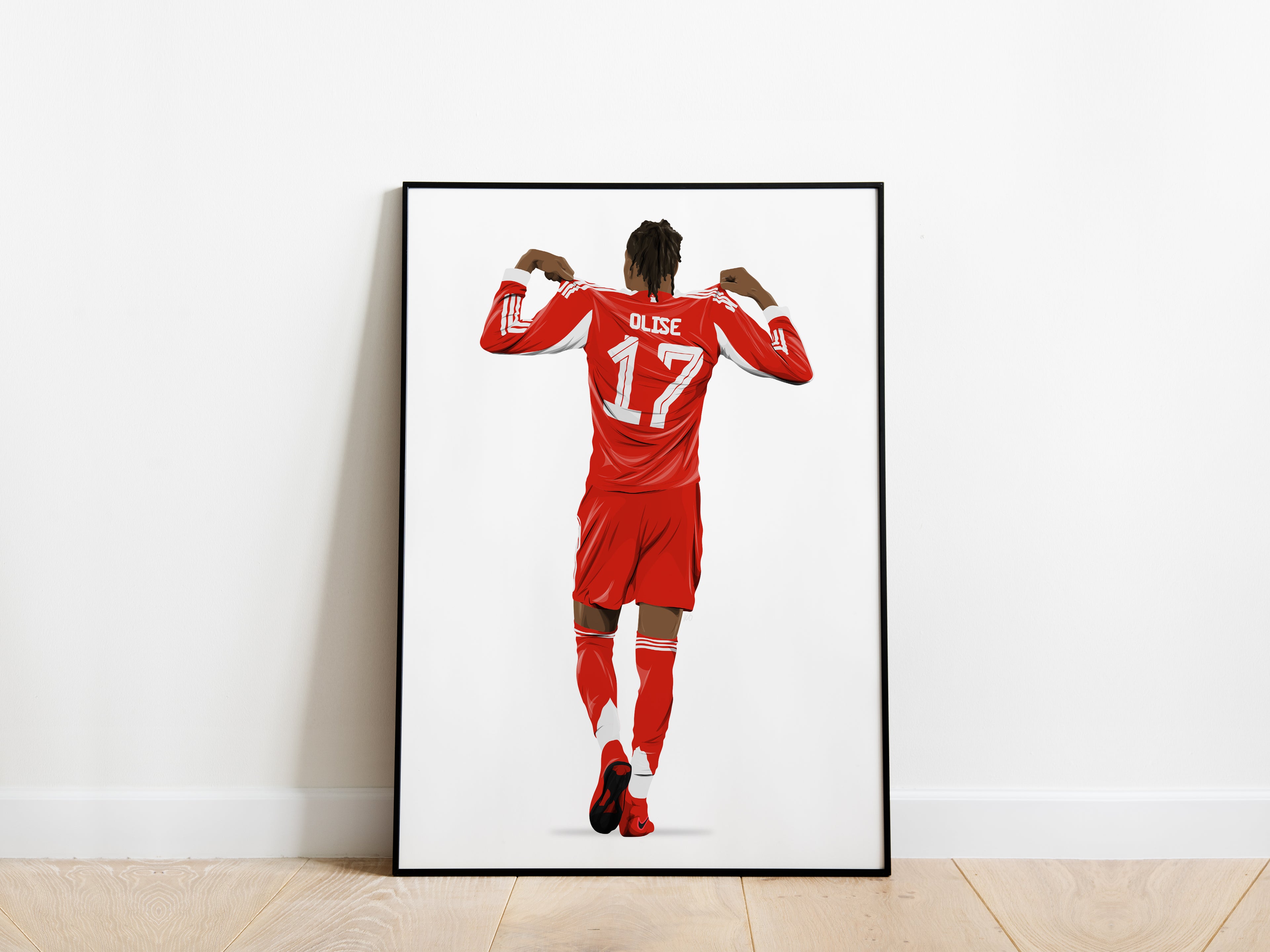 Michael Olise 25/26 Celebration Bayern Munich Poster