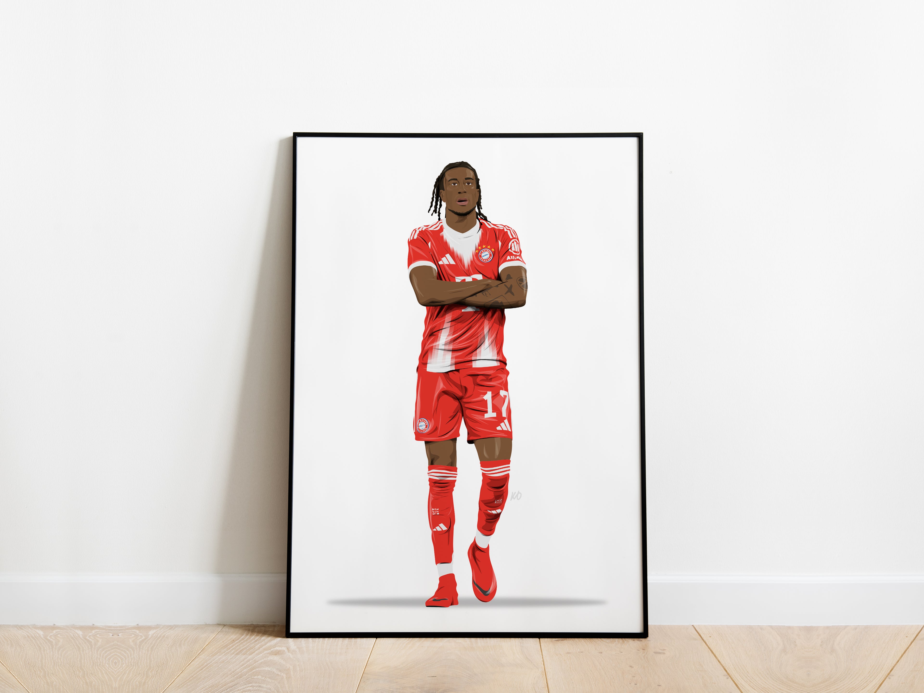 Michael Olise 25/26 Bayern Munich Poster - KDDesigns6