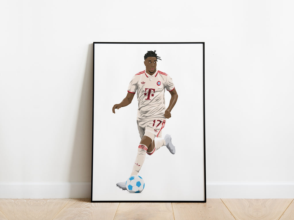 Michael Olise 24/25 Third Kit Bayern Munich Poster