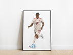 Michael Olise 24/25 Third Kit Bayern Munich Poster