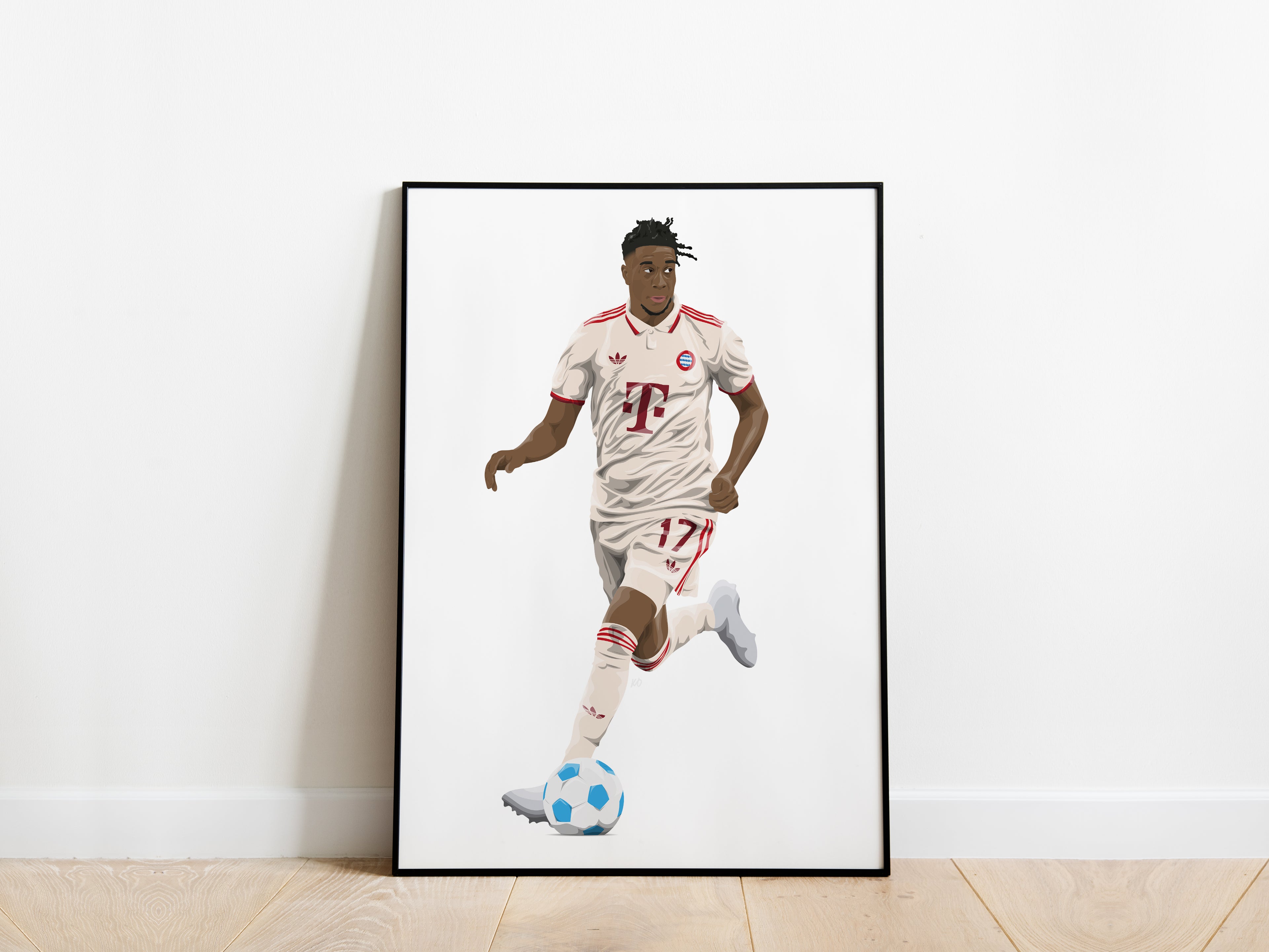 Michael Olise 24/25 Third Kit Bayern Munich Poster