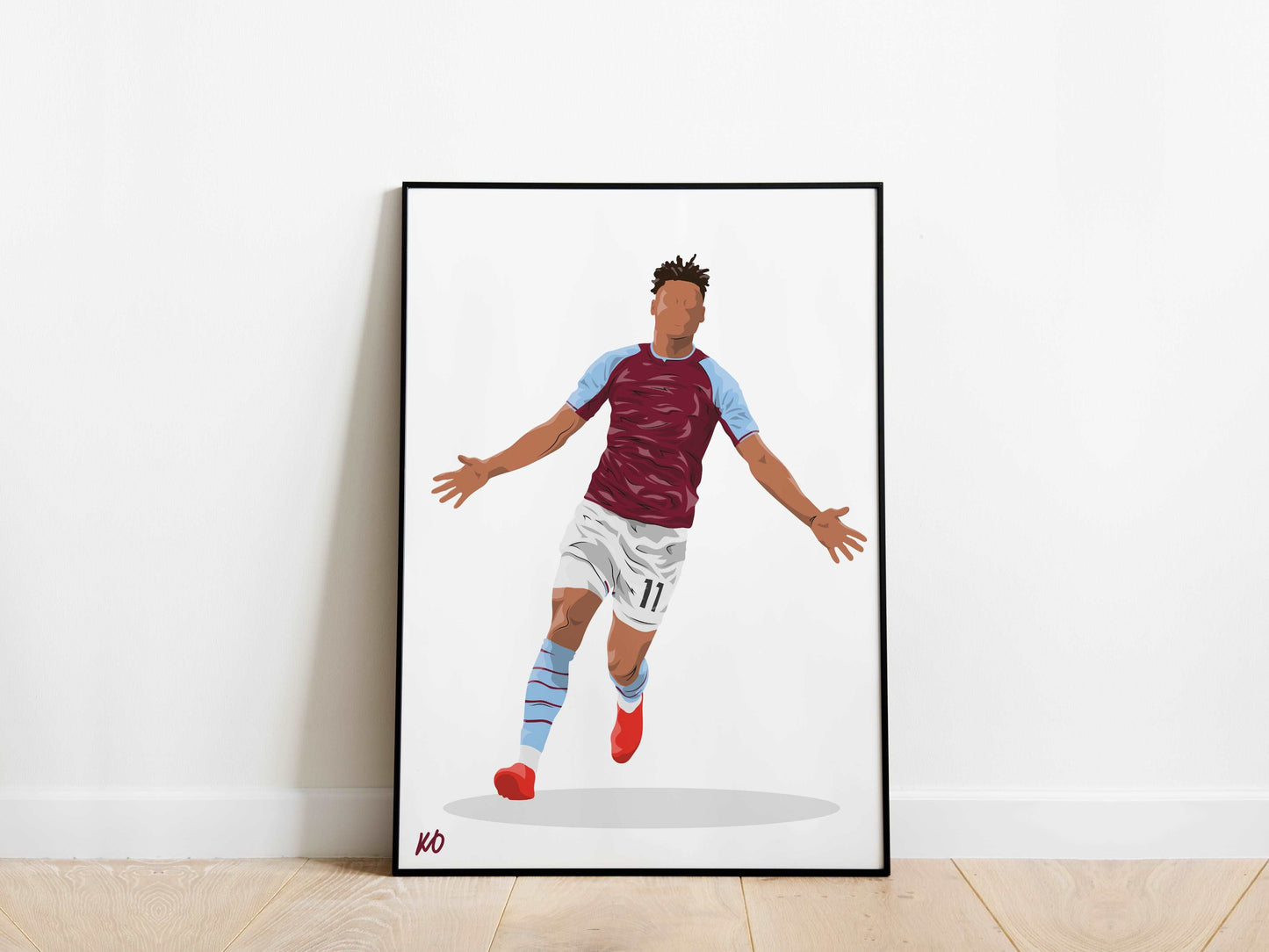 Ollie Watkins Aston Villa Poster KDDesigns6