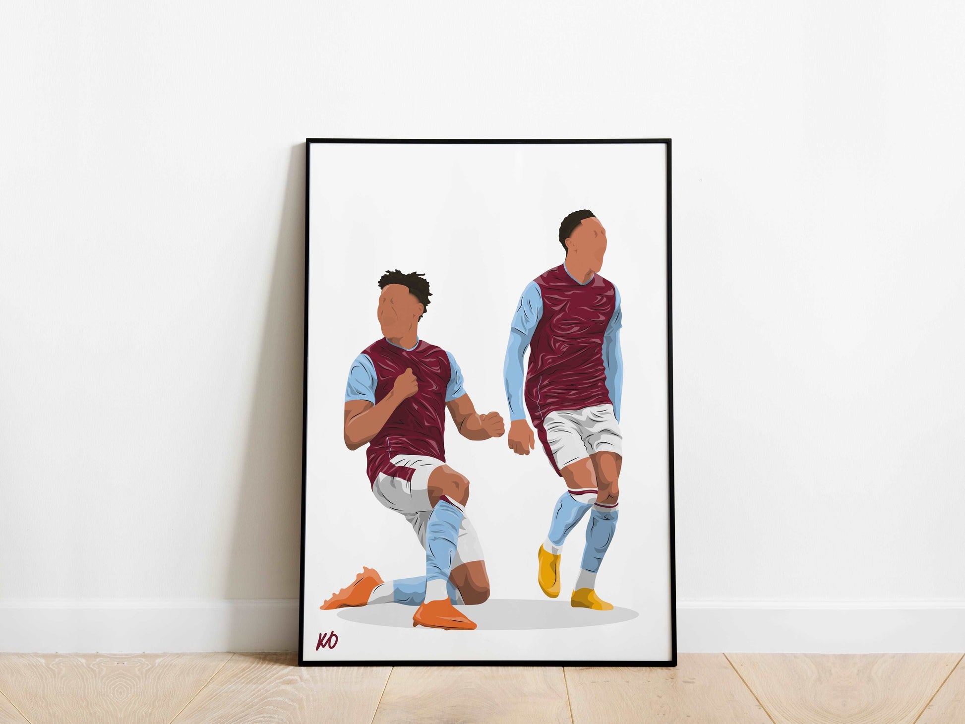 Ollie Watkins, Jacob Ramsey Aston Villa Poster KDDesigns6